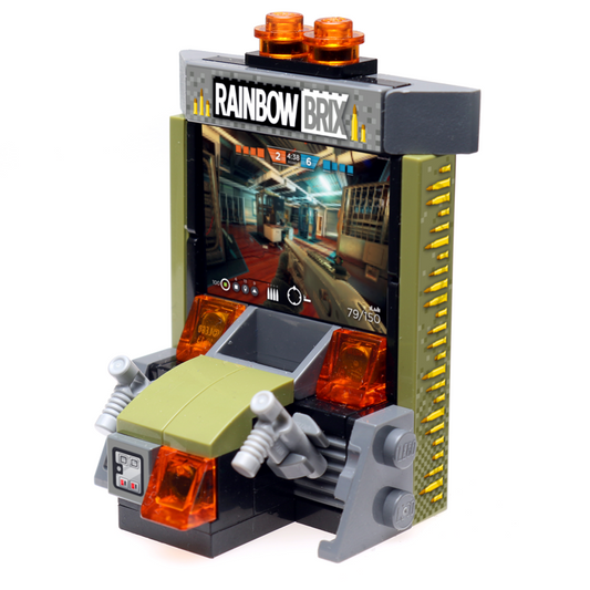 Rainbow Brix Shooter Arcade Game made using LEGO parts - B3 Customs B3 Customs