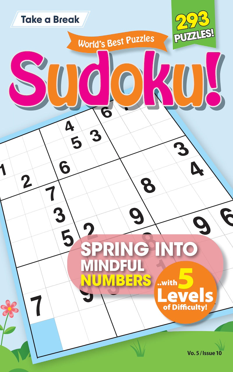 World's Best Sudoku - Vol. 5 Issue 10: 293 Puzzles, 5 Levels Of Difficulty, Spring-Themed Fun, Helpful Hints, Brain Challenges, All Ages, Unwind, De-Stress, Relax, Unplug, Self-Care, Calming & Solve! Magazine Shop US