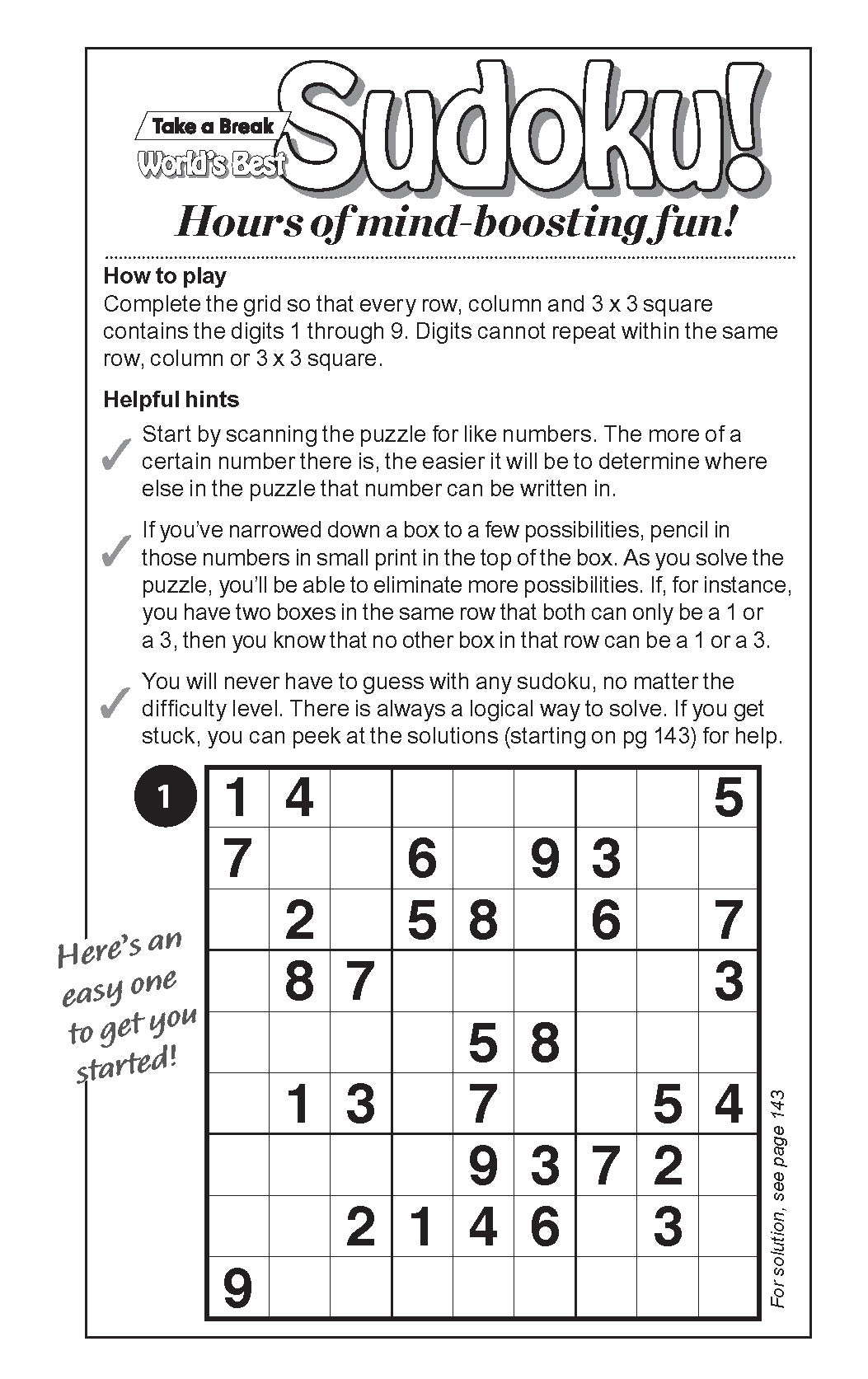 World's Best Puzzles Sudoku - Large Print, Volume 5 Issue 17 - Enhance Your Skills With 5 Levels of Difficulty Magazine Shop US