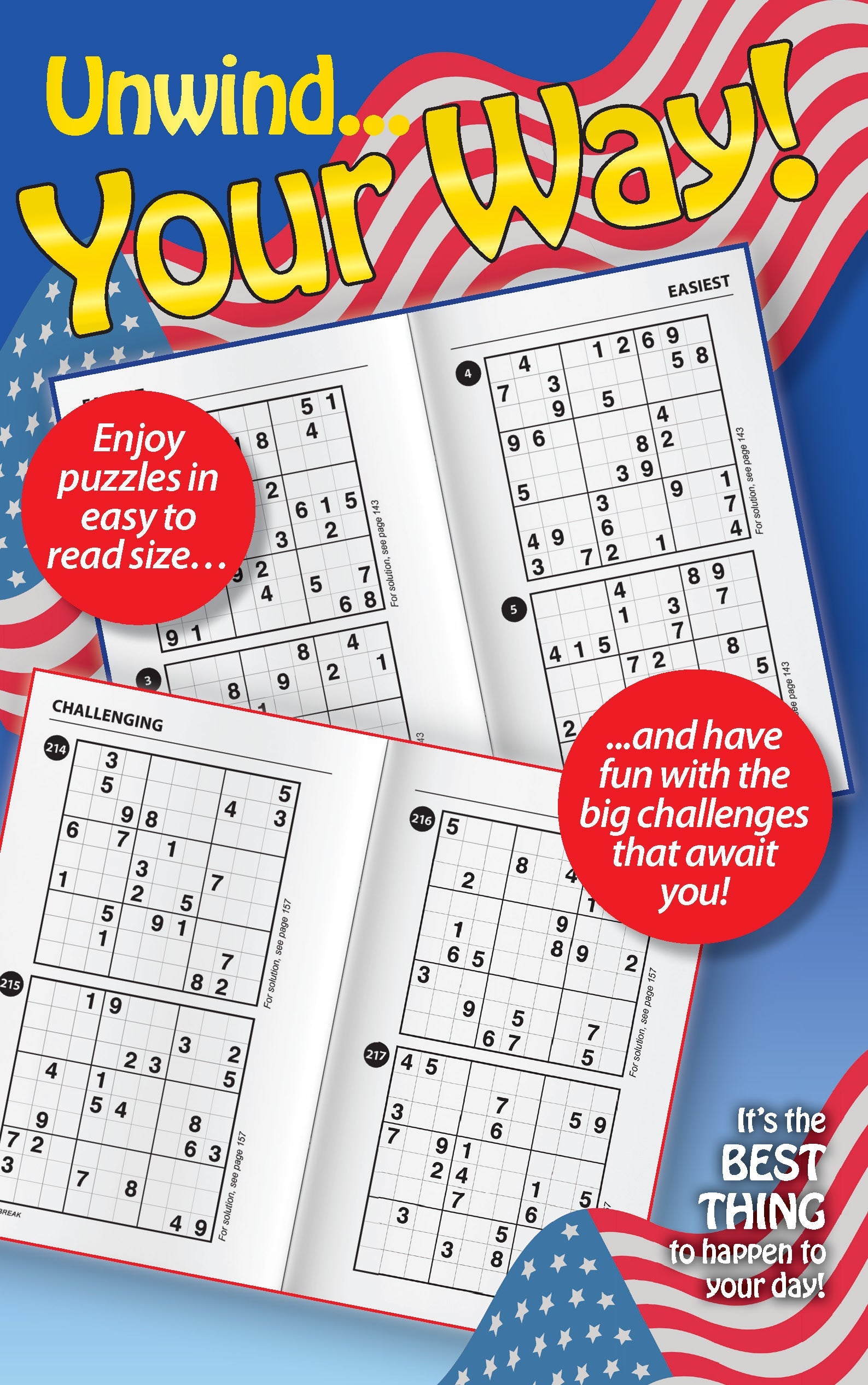 World's Best Puzzles Sudoku - Large Print Vo. 5 / Issue 18: 277 Puzzles, 5 Levels Of Difficulty, Helpful Hints, Enhance Your Skills, Brain Boosting, Relaxing, Unwind, De-Stress, Solve, Unplug & More! Magazine Shop US