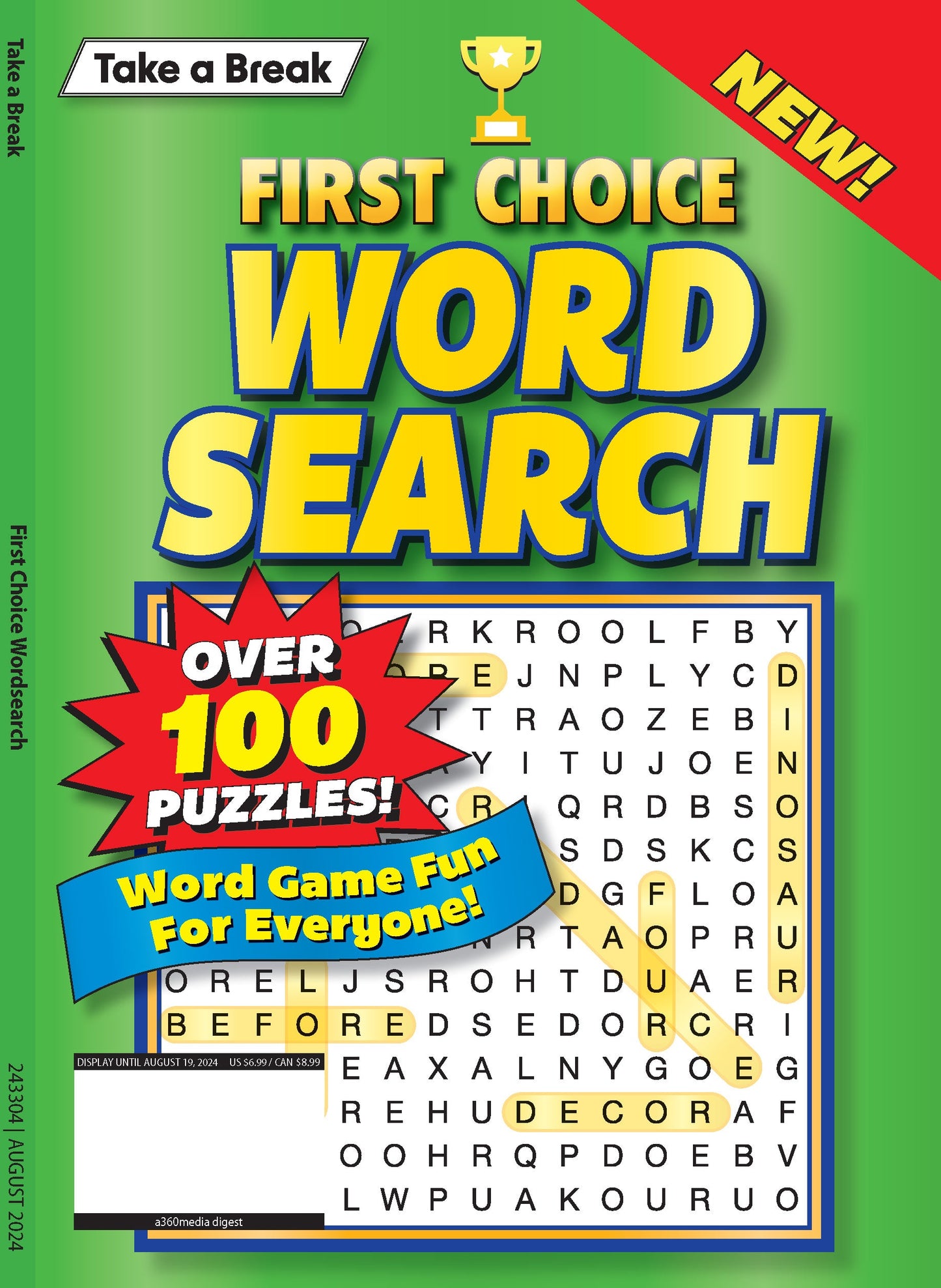 Take a Break - First Choice Word Search: Over 100 Puzzles, Word Game Fun For Everyone! Magazine Shop US
