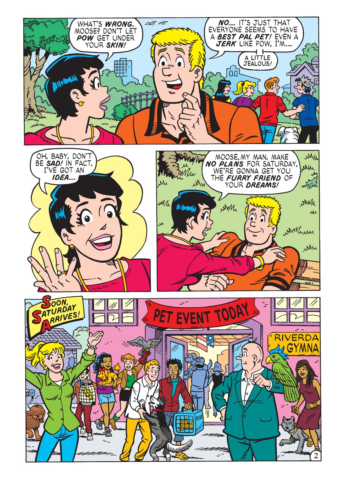 World Of Betty & Veronica - Jumbo Comics Digest: Moose In Canine Chaos, Brand New Canine Companion To Riverdale's Favorite Jock Mini-Moose, What Could Go Wrong? Magazine Shop US
