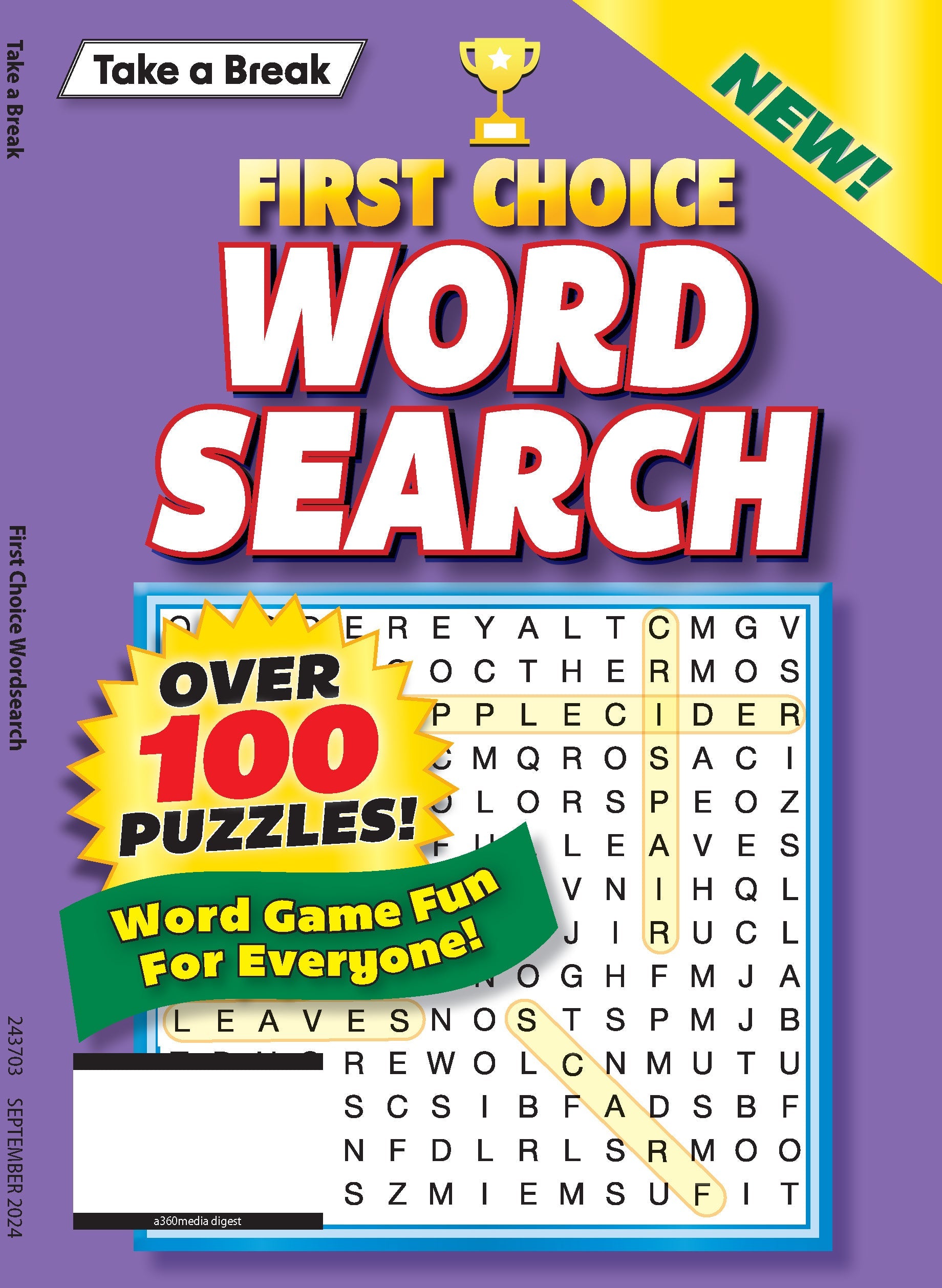 Take a Break - First Choice Word Search: Over 100 Puzzles, Word Game Fun For Everyone! Magazine Shop US