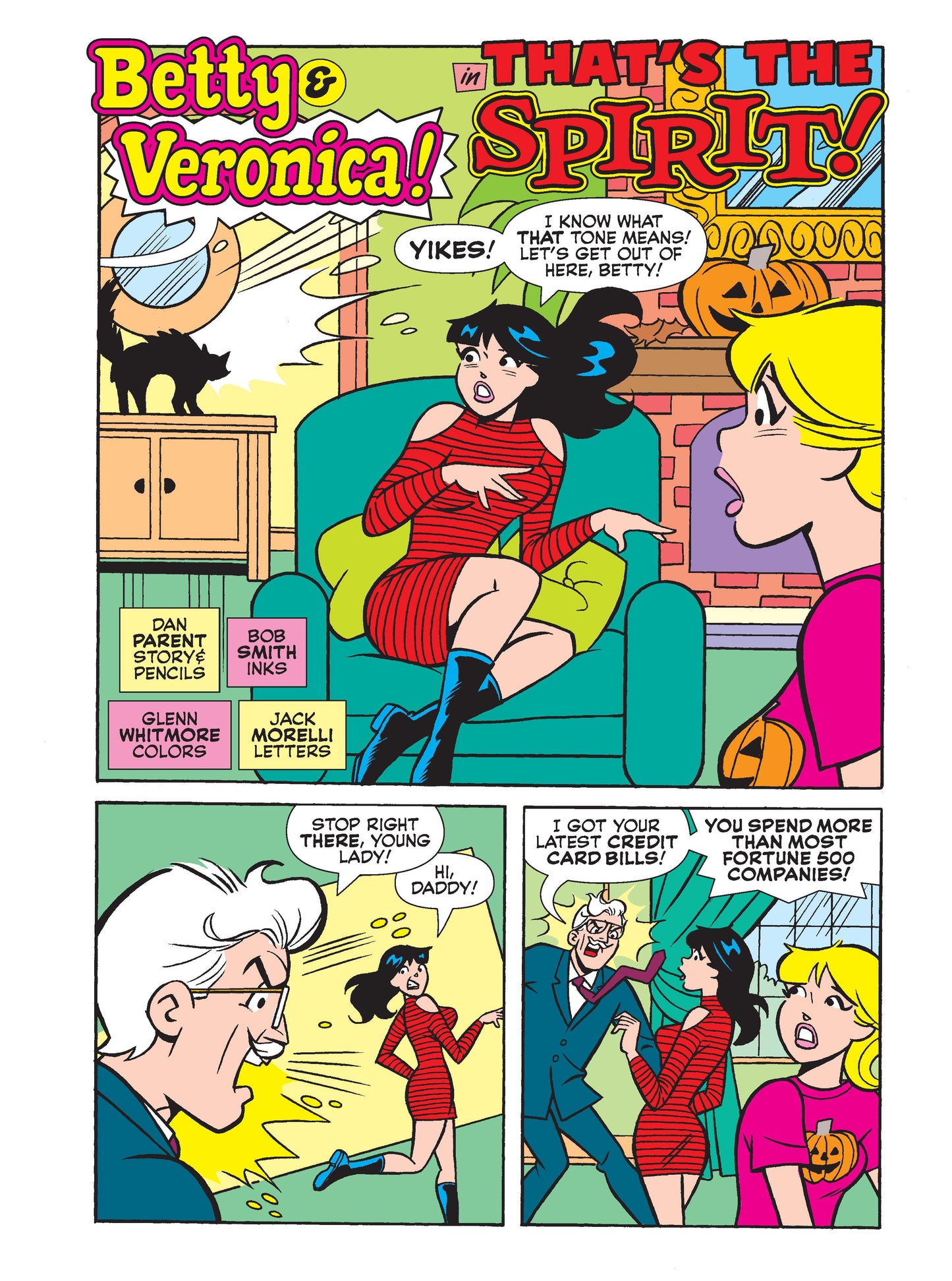Betty And Veronica Jumbo Comics Digest - Issue 328: When Mr. Lodge Cuts Off Veronica's Allowance She Opens A Halloween Store In An Empty Wing Of Lodge Mansion & It Quickly Turns Into A Scary Situation Magazine Shop US