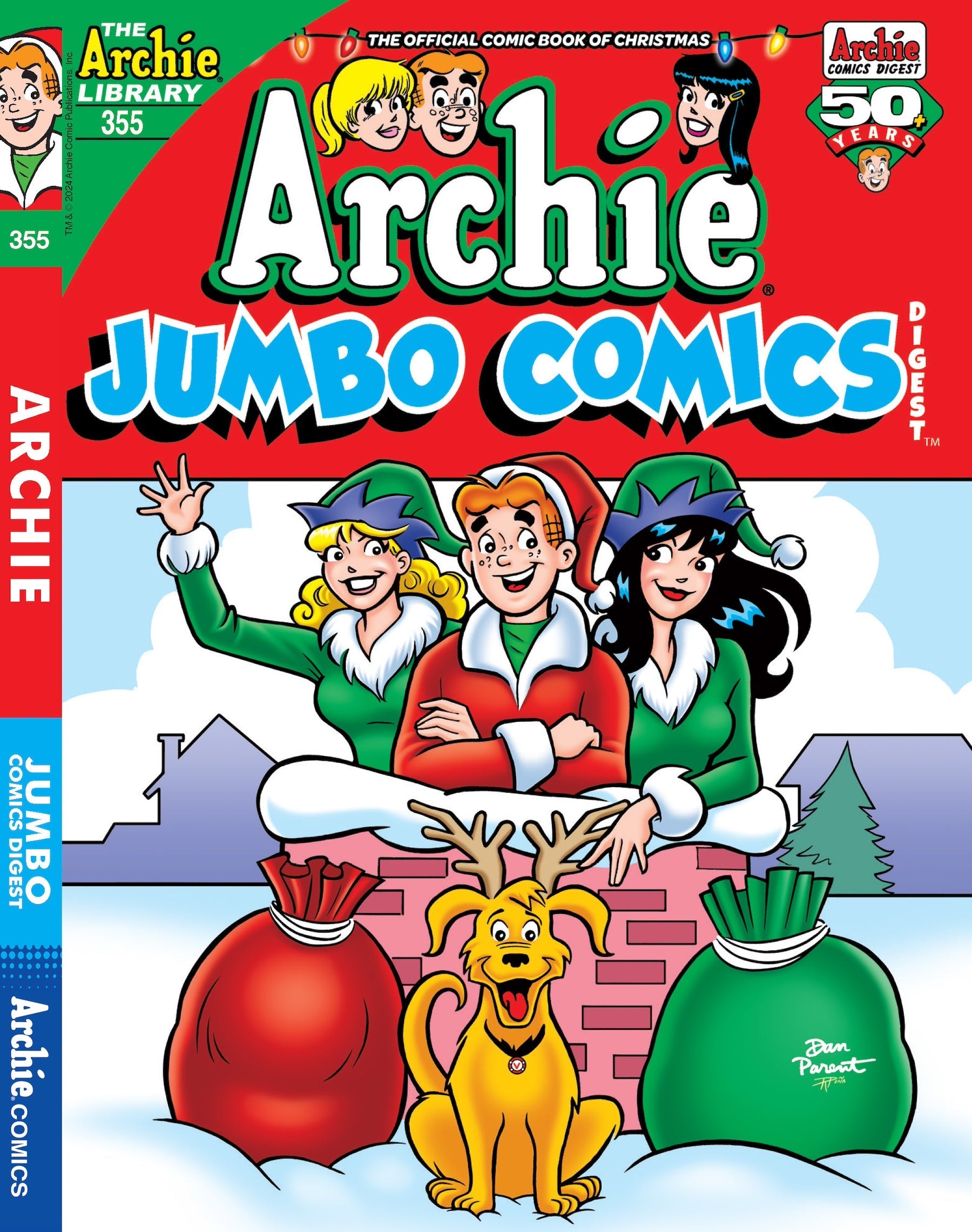 Archie Jumbo Comics Digest - Issue 355: Riverdale High Students Pitch In For Ms. Grundy’s Christmas Gift, Archie Struggles To Wrap The First Edition Book, Will Christmas Magic Comes To The Rescue? Magazine Shop US