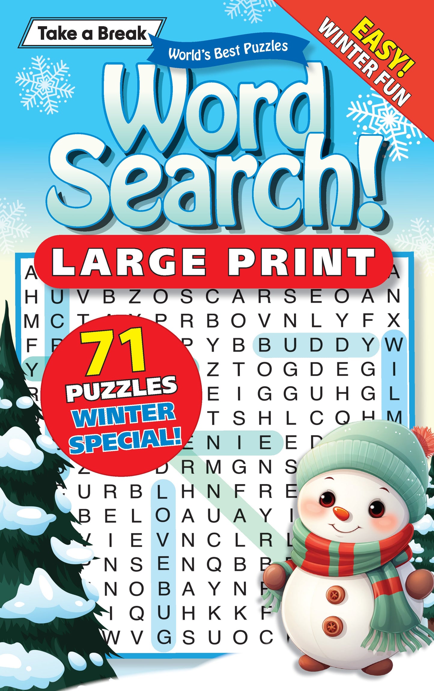 Take a Break - Word Search 241024 Large Print: 71 Puzzles Winter Special! Easy, Holiday Themed, Hours Of Mind-Boosting Fun, Sharpen Your Brain, Relax, Unwind, Unplug, De-Stress, Recharge & Solve! Magazine Shop US