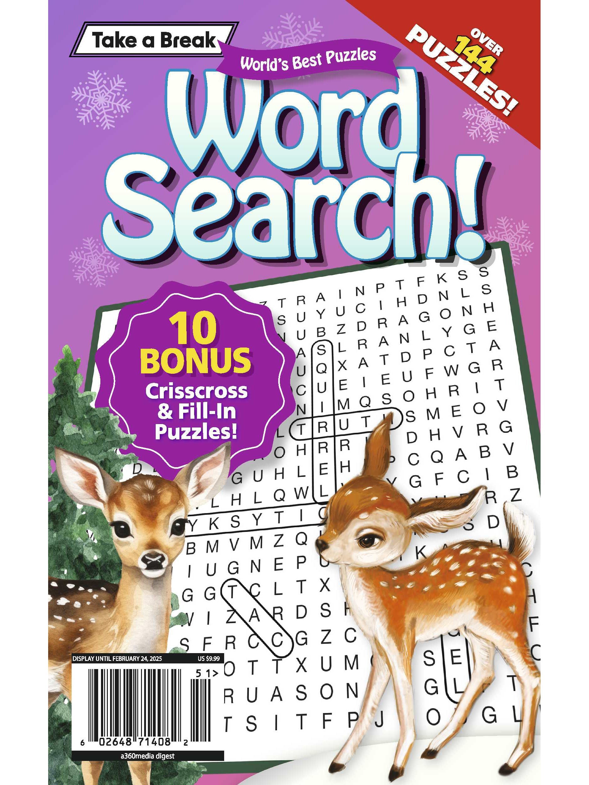 World's Best Puzzle - Word Search 24.11.11: Large Print, 71 Puzzles, 10 Bonus Puzzles & Fill Ins! The Perfect Way To Unwind & Sharpen Your Brain! Magazine Shop US