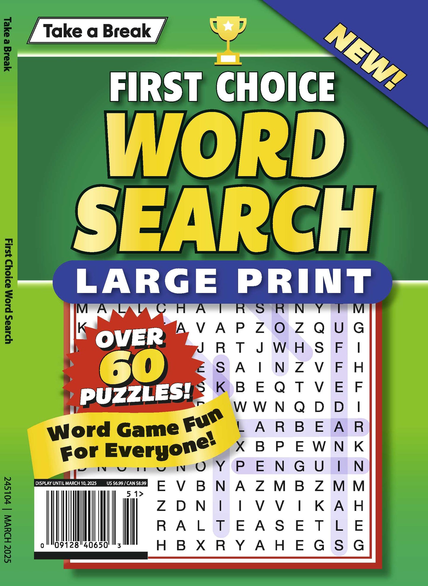Take a Break - First Choice Word Search 24.12.06: Large Print, Over 60 Puzzles, The Perfect Word Game Fun For Everyone! Magazine Shop US