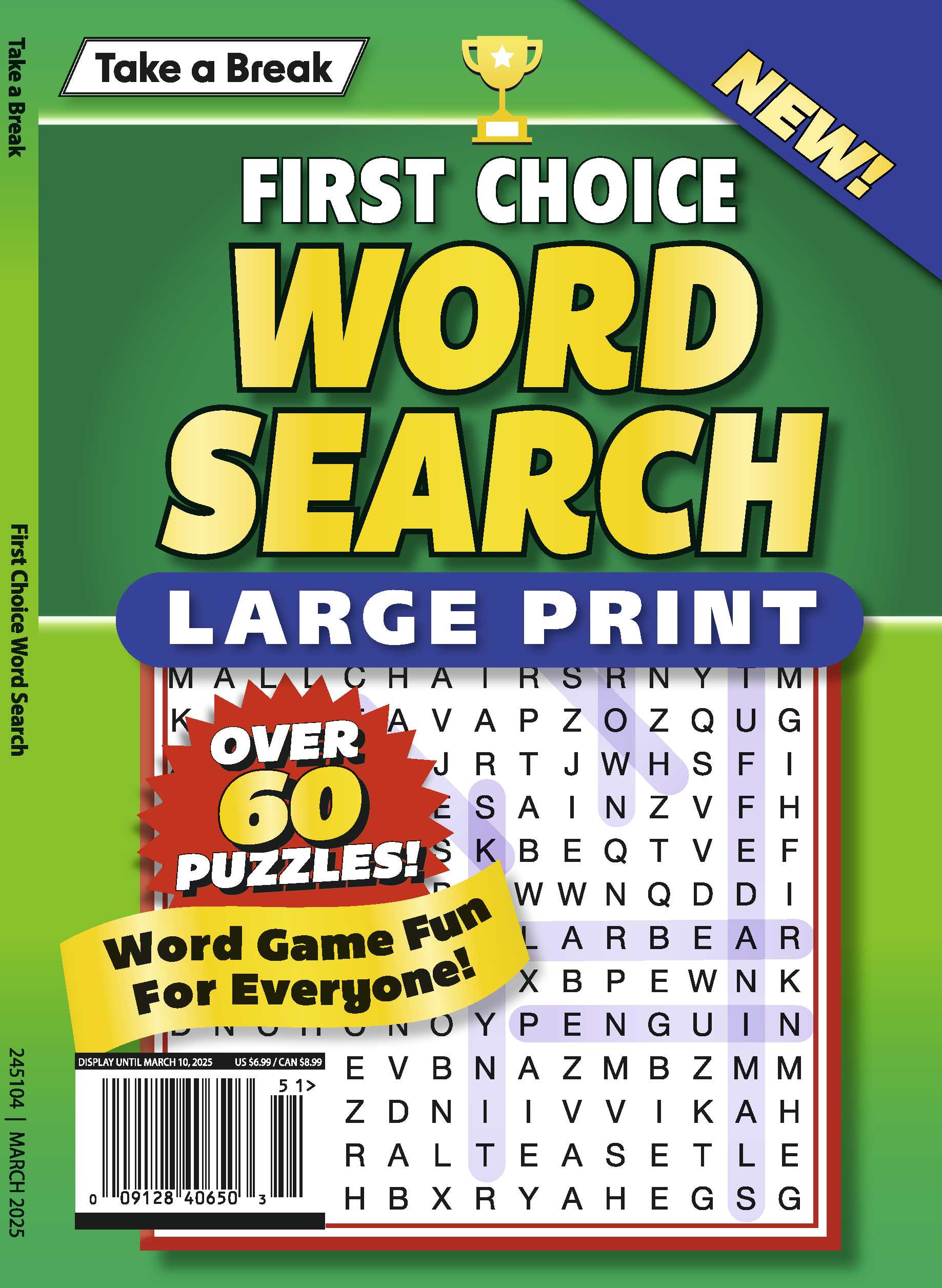 Take a Break - First Choice Word Search 24.12.06: Large Print, Over 60 Puzzles, The Perfect Word Game Fun For Everyone! Magazine Shop US