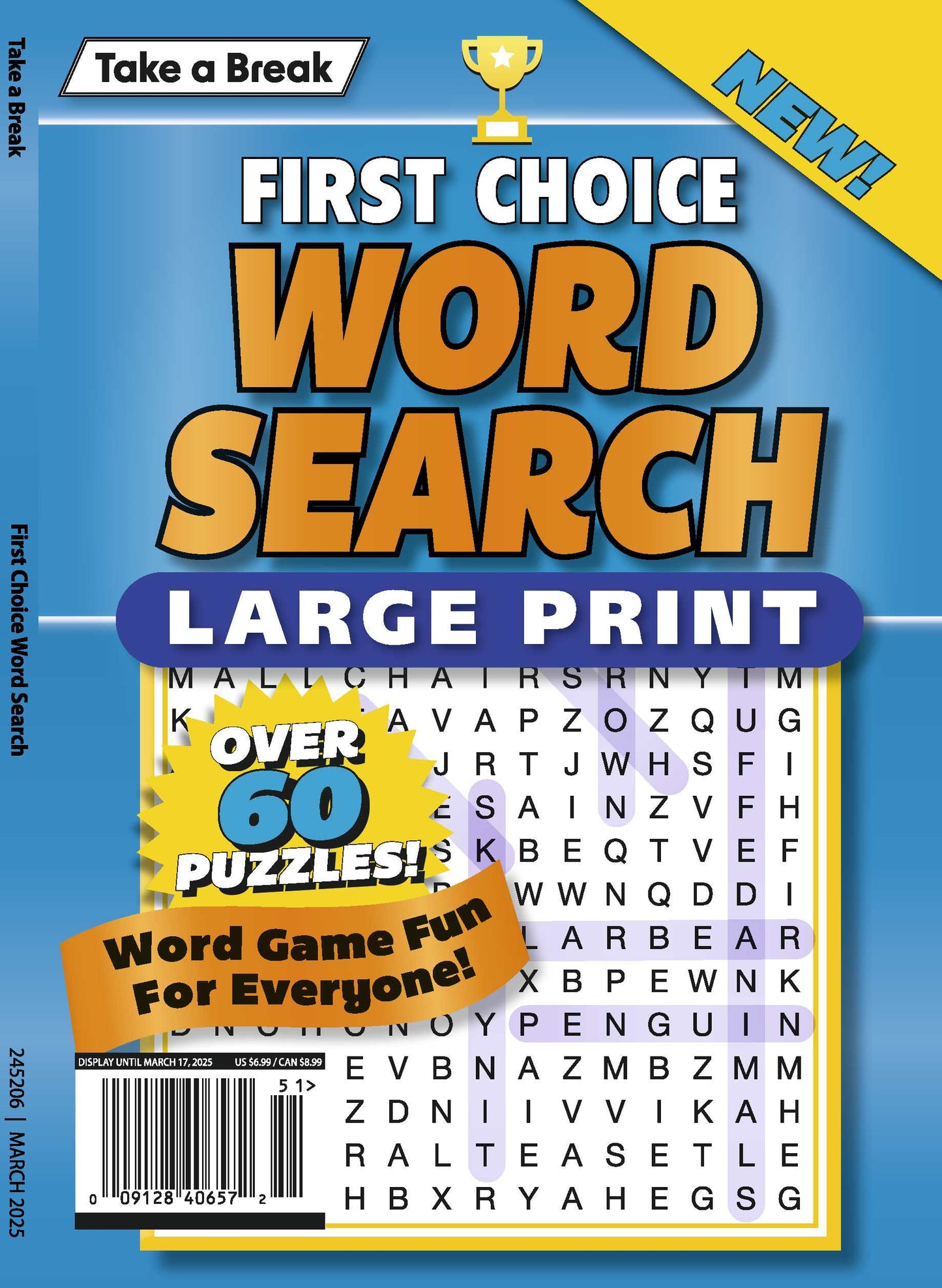 Take a Break - First Choice Word Search 24.12.13: Large Print, Over 60 Puzzles, Word Game Fun For Everyone To Enjoy! Magazine Shop US