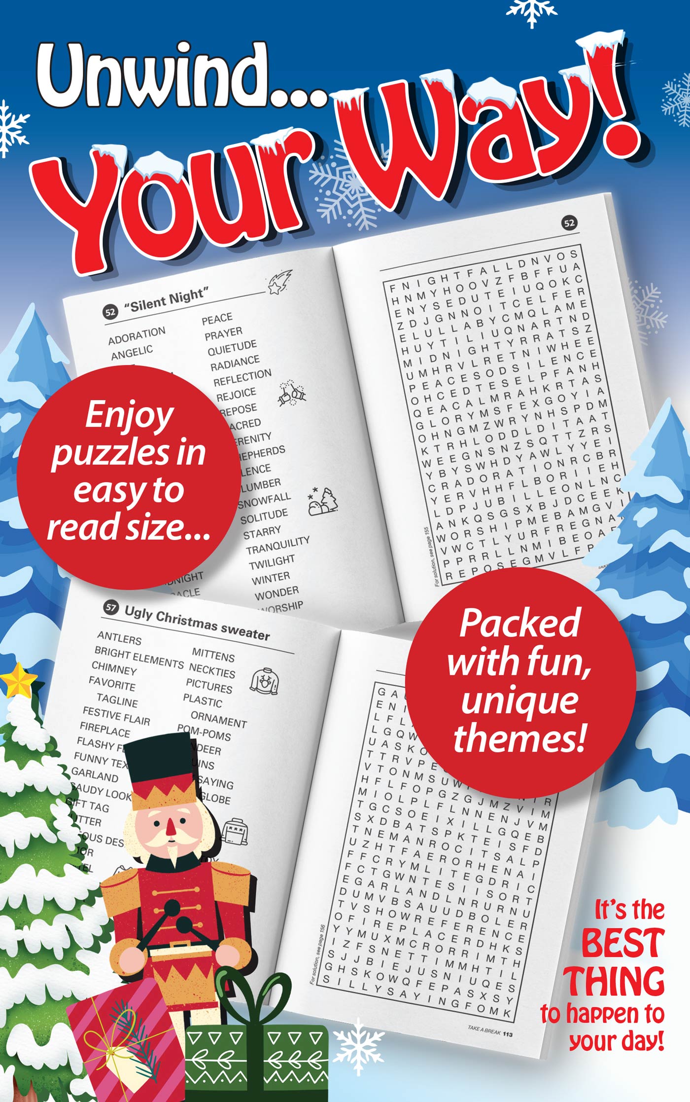 Take a Break - New Year, New You Word Search (Large Print): 71 Winter Themed Puzzles To Relax, De-Stress, Sharpen Your Brain Challenges, Mind-Boosting, Perfect For Unwinding, Mental Clarity & More! Magazine Shop US
