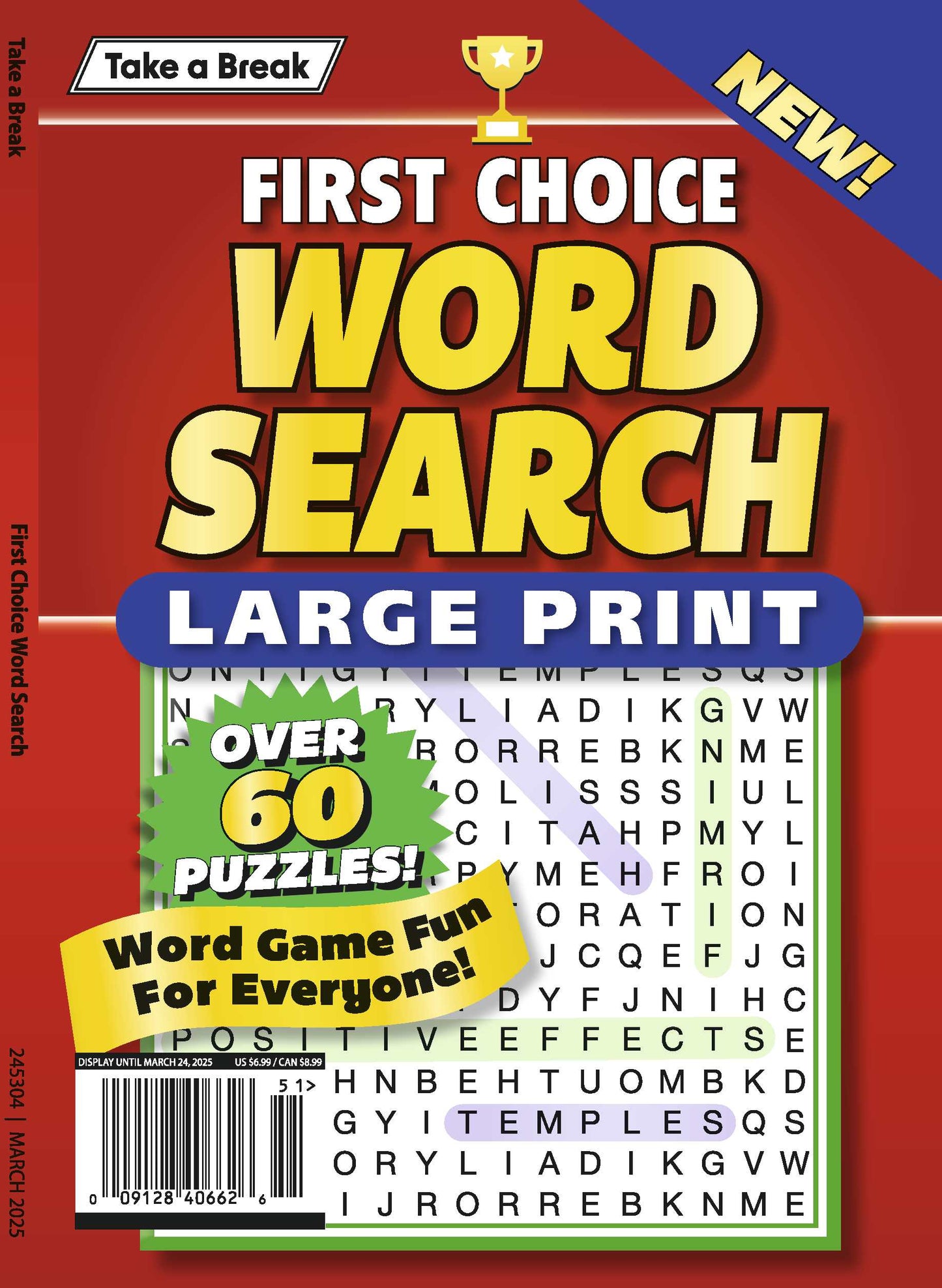 Take a Break - First Choice Word Search 24.12.20: Large Print, Over 60 Puzzles, The Perfect Word Game Fun For Everyone! Magazine Shop US