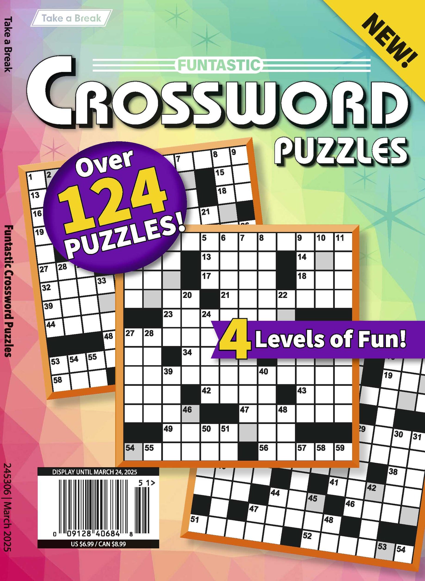 Take a Break - Funtastic Crossword 24.12.20: Over 124 Puzzles, 4 Levels Of Fun For Everyone! Your First-Class Ticket To Unwind, Unplug & Relax! Magazine Shop US