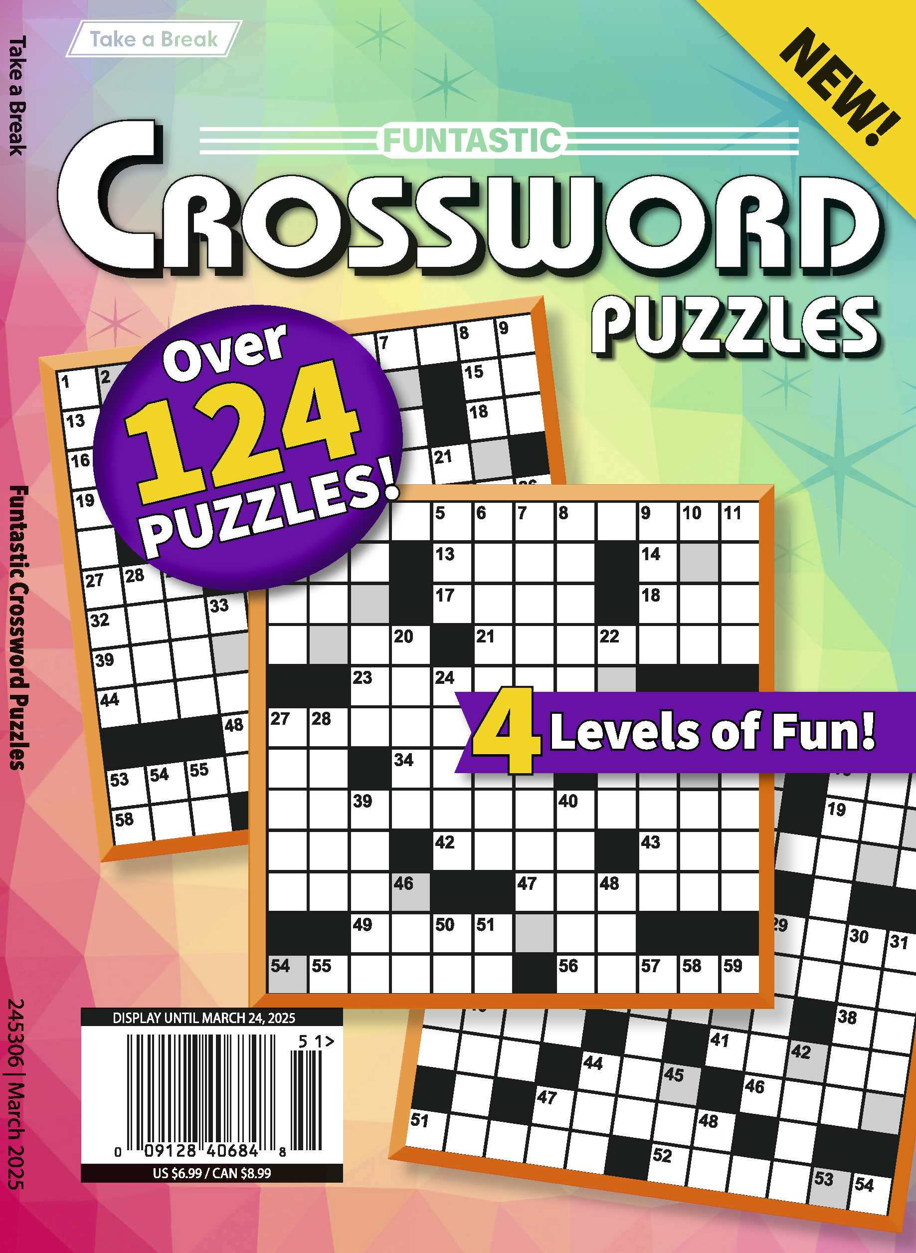 Take a Break - Funtastic Crossword 24.12.20: Over 124 Puzzles, 4 Levels Of Fun For Everyone! Your First-Class Ticket To Unwind, Unplug & Relax! Magazine Shop US