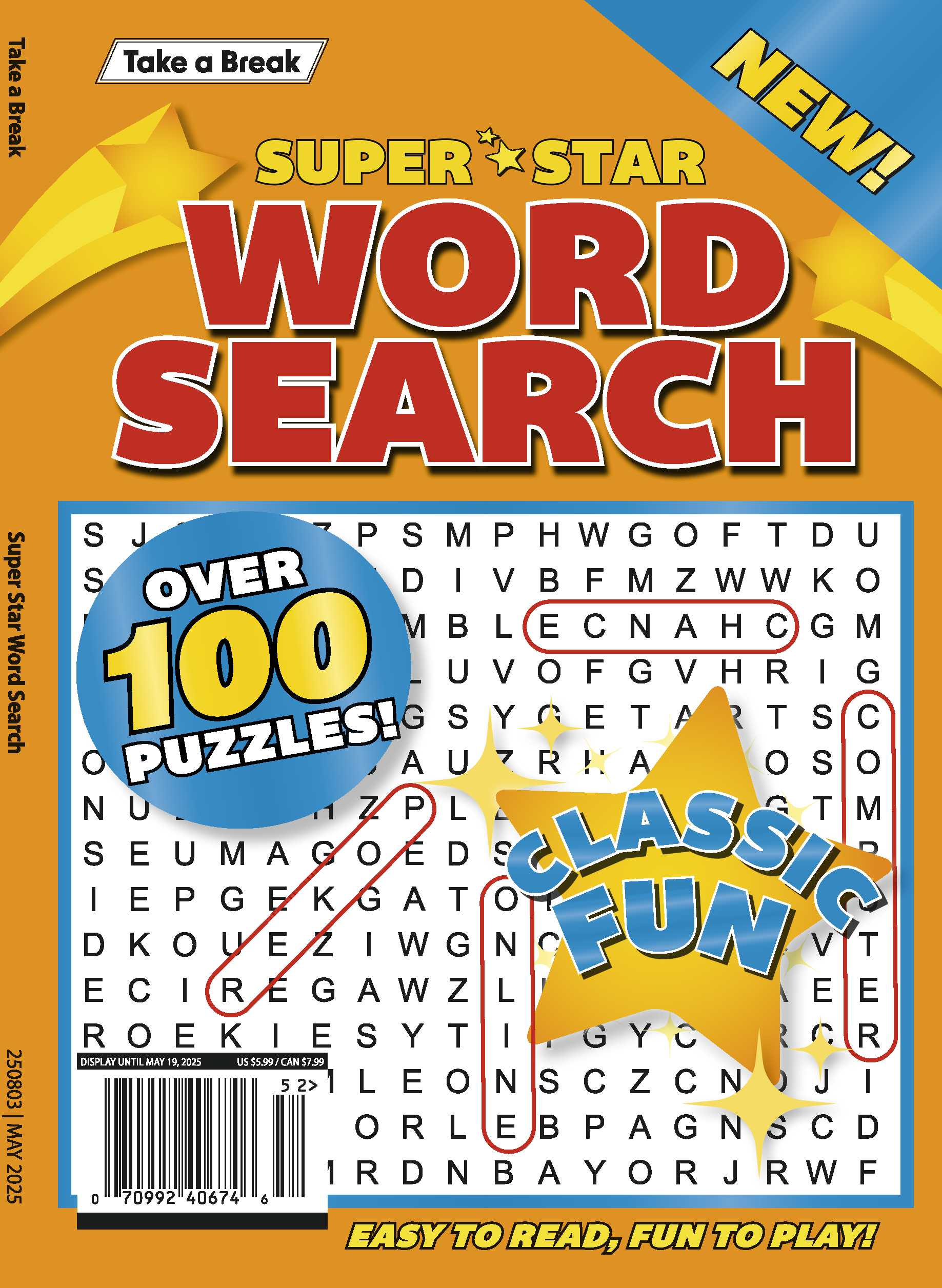Take a Break - Superstar Word Search 25.02.14: Over 100 Puzzles, Classic Fun, Easy To Read, Fun To Play & More! Magazine Shop US