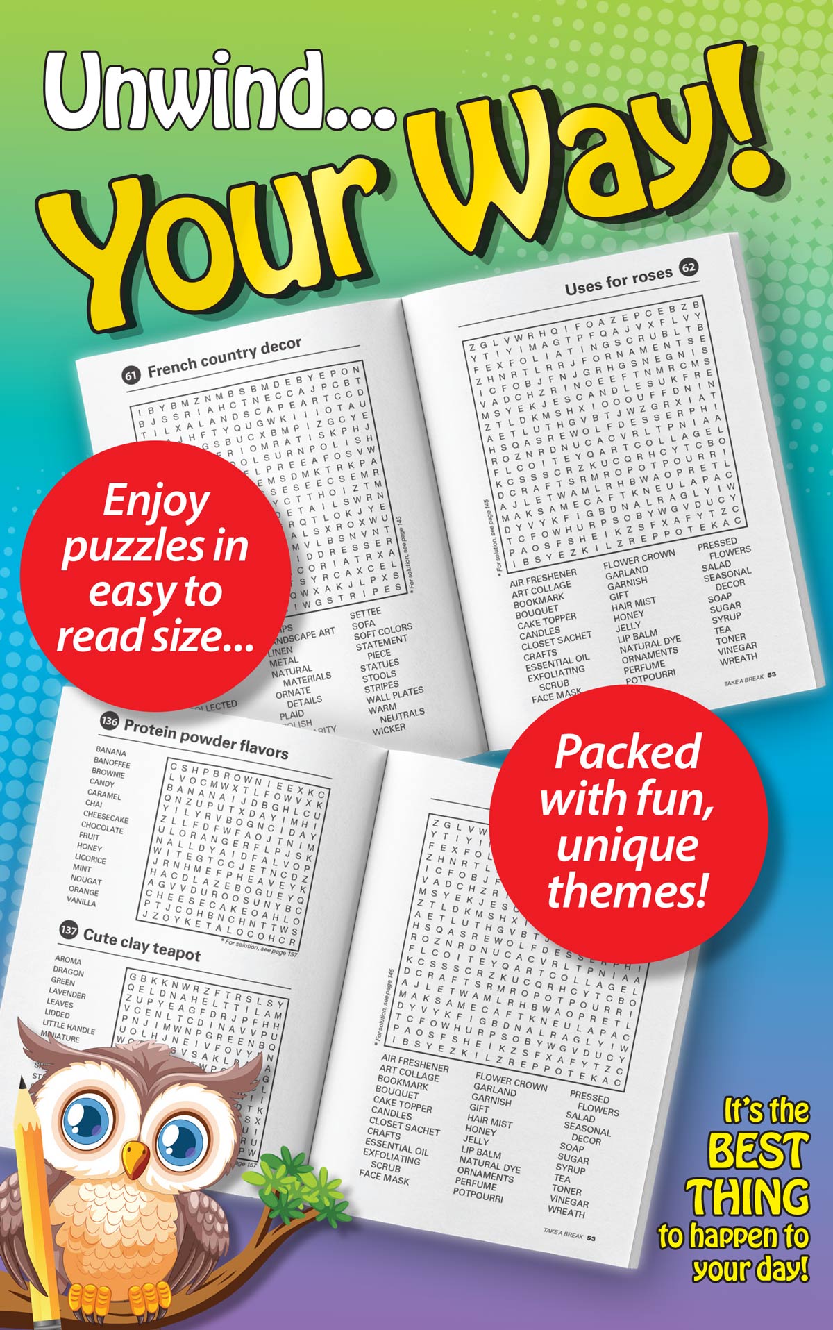 World's Best Puzzle - Word Search 25.04.11: Packed With Over 150 Puzzles, Plus 10 Bonus Crisscross & Fill In Puzzles! Magazine Shop US