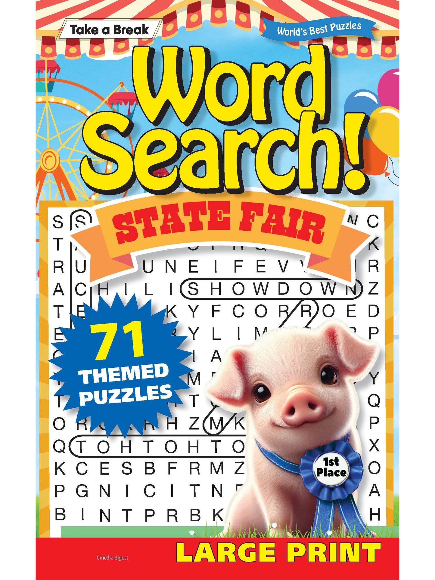 World's Best Puzzle - Word Search 25.04.18: Large Print, 71 Puzzles, 100 Pages, State Fair Edition, The Perfect Way To Unwind & Sharpen Your Brain! Magazine Shop US