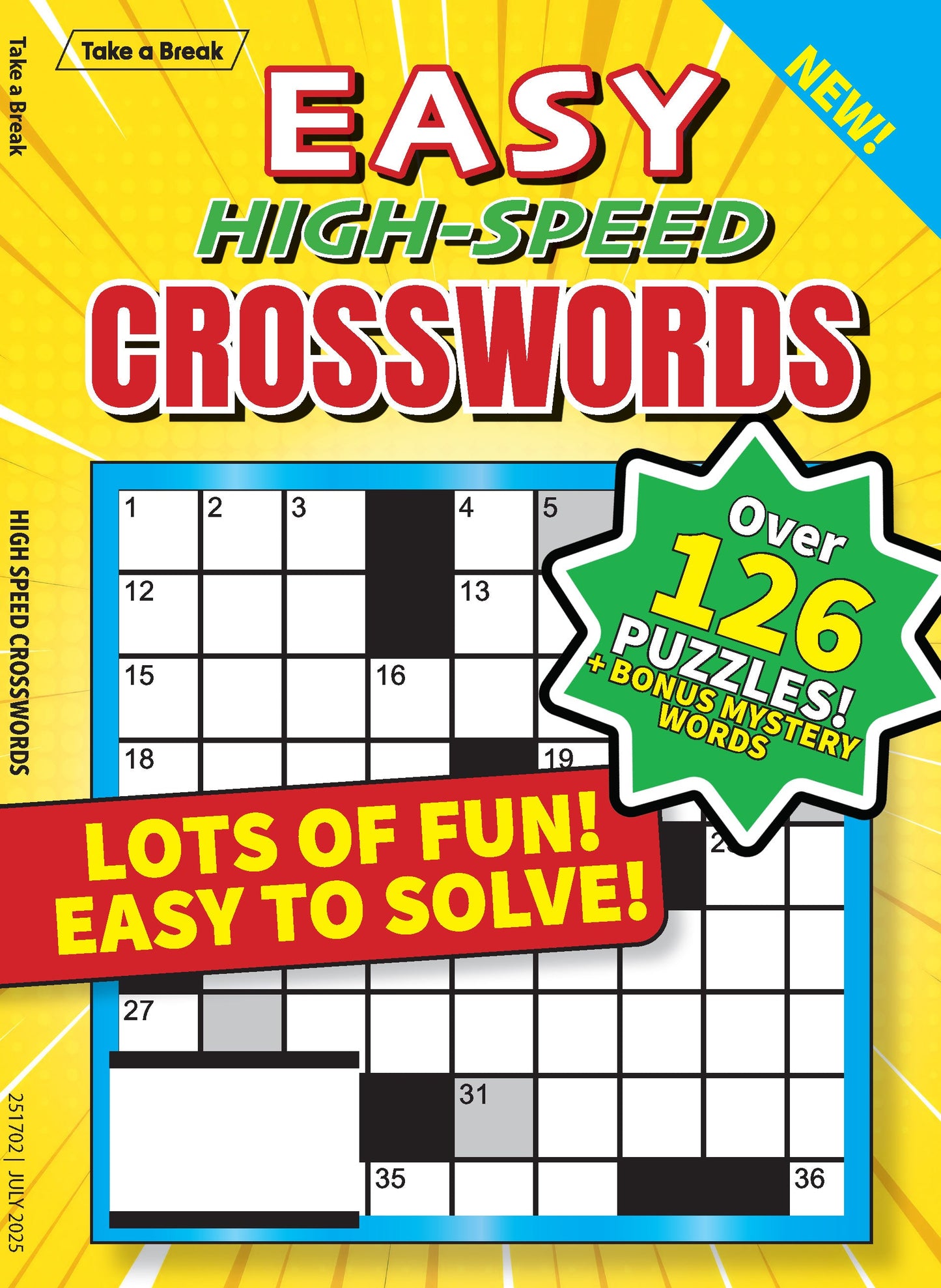 Take a Break - High Speed Crossword 25.04.18: Over 126 Puzzles, Bonus Mystery Words, Lots Of Fun, Easy To Solve & Hours Of Mind-Boosting Fun! Magazine Shop US