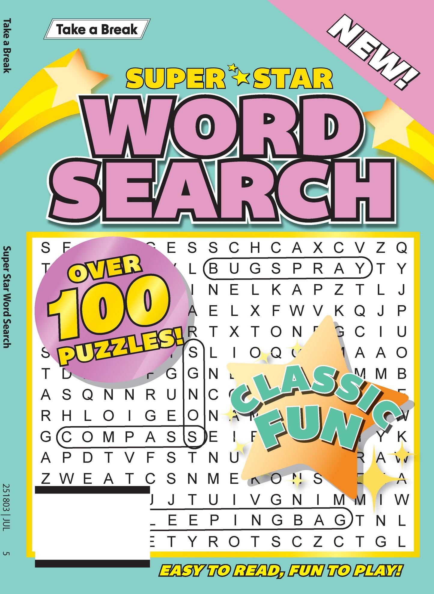 Take a Break - Superstar Word Search 25.04.11: Over 100 Puzzles, Easy To Read, Fun To Play! Magazine Shop US