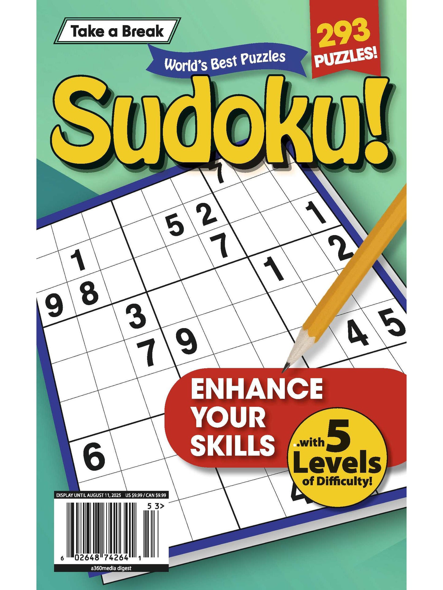 World's Best Puzzle - Sudoku 25.05.09: 293 Puzzles, 5 Levels Of Difficulty, Enhance Your Skills & More! Magazine Shop US