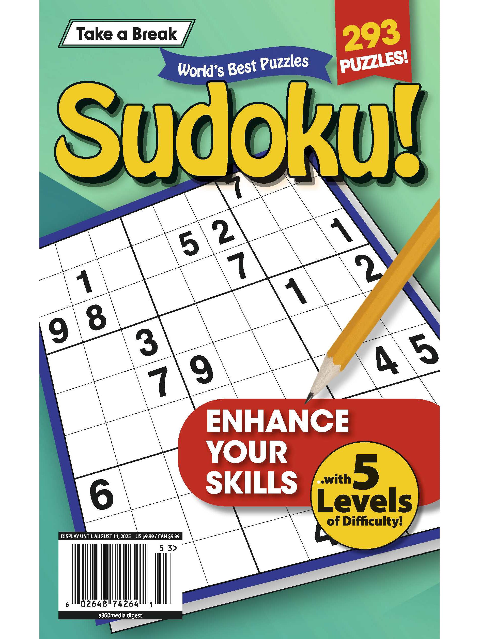 World's Best Puzzle - Sudoku 25.05.09: 293 Puzzles, 5 Levels Of Difficulty, Enhance Your Skills & More! Magazine Shop US