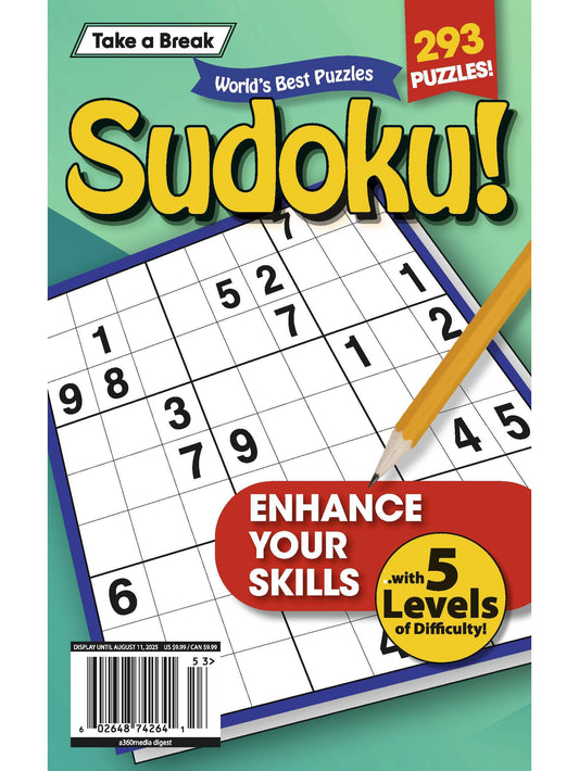 World's Best Puzzle - Sudoku 25.05.09: 293 Puzzles, 5 Levels Of Difficulty, Enhance Your Skills & More! Magazine Shop US