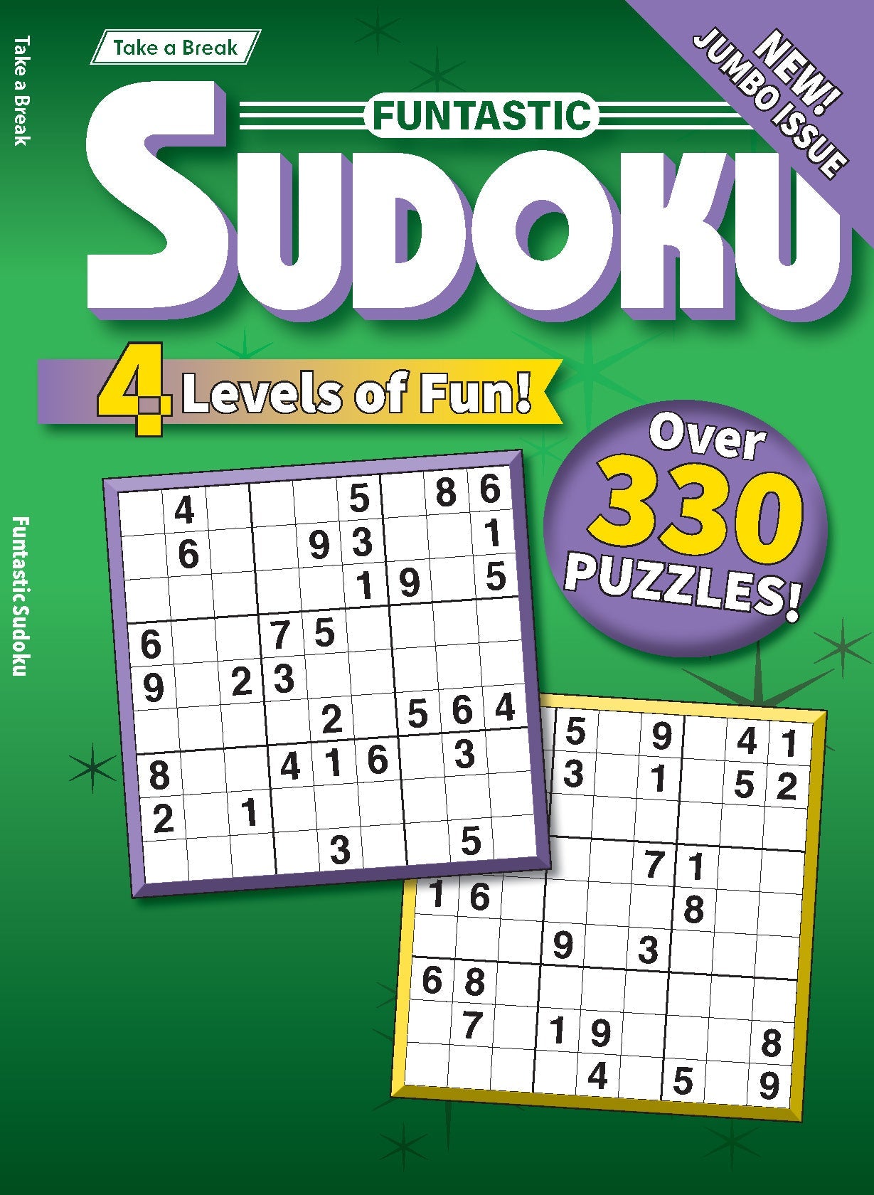 Take a Break - Funtastic Sudoku 25.05.09: Jumbo Edition, Over 330 Puzzles, 4 Levels Of Endless Fun, Ultimate Brain-Boosting Fun, Mindful Relaxation & More! Magazine Shop US