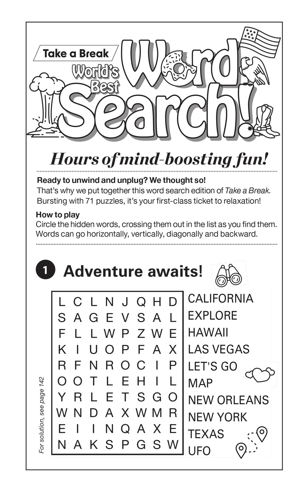 World's Best Puzzle - Word Search 25.05.02: 71 Large Print Puzzles, All Things America, Patriotic Puzzles, Easy To Read, Unwind, Relax, Sharpen Your Brain & More! Magazine Shop US
