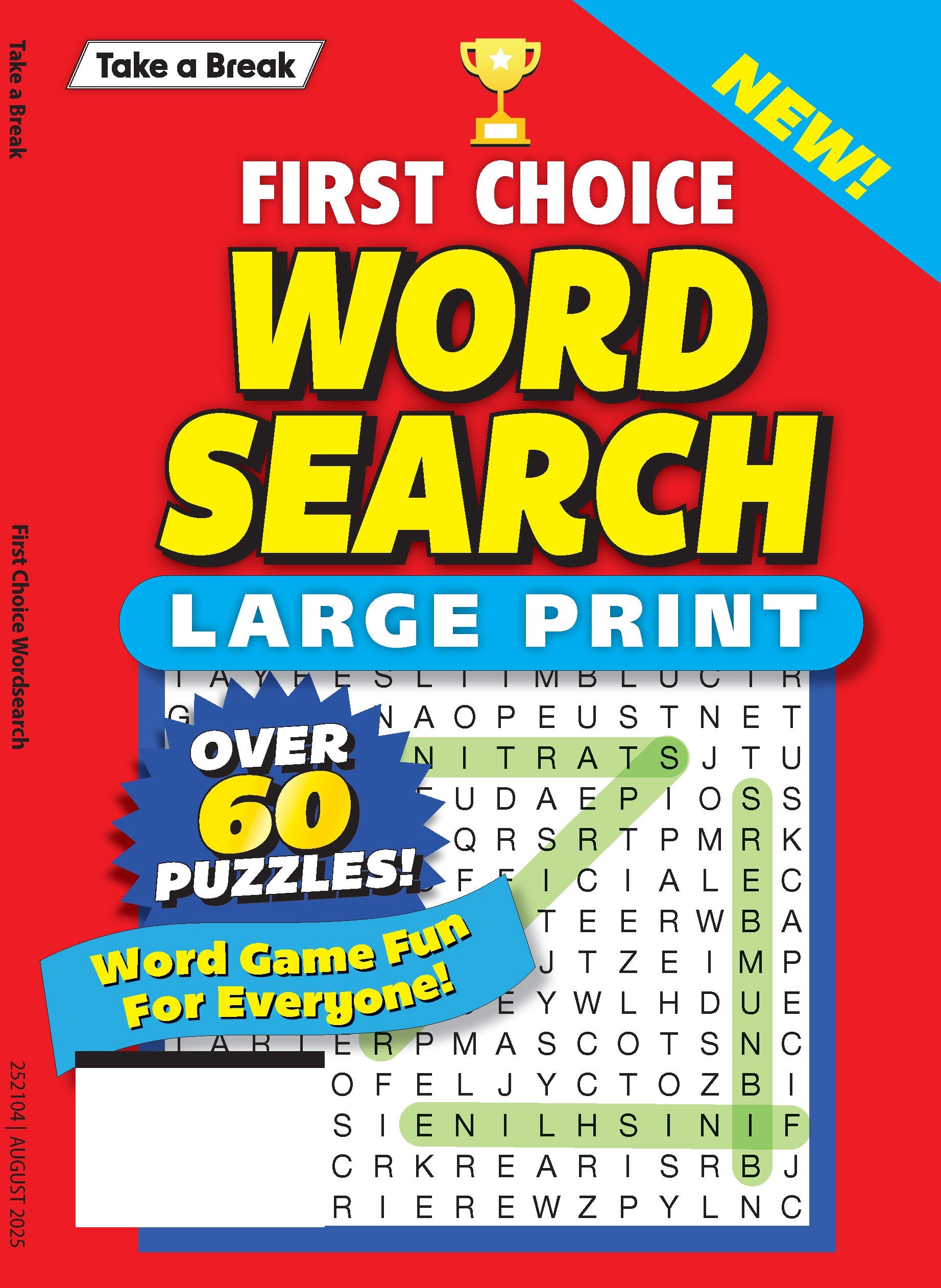 Take a Break - First Choice Word Search 25.05.16: Large Print, Over 60 Puzzles, Word Game Fun For Everyone, Easy To Read, Unwind, Relax, Sharpen Your Brain & More! Magazine Shop US