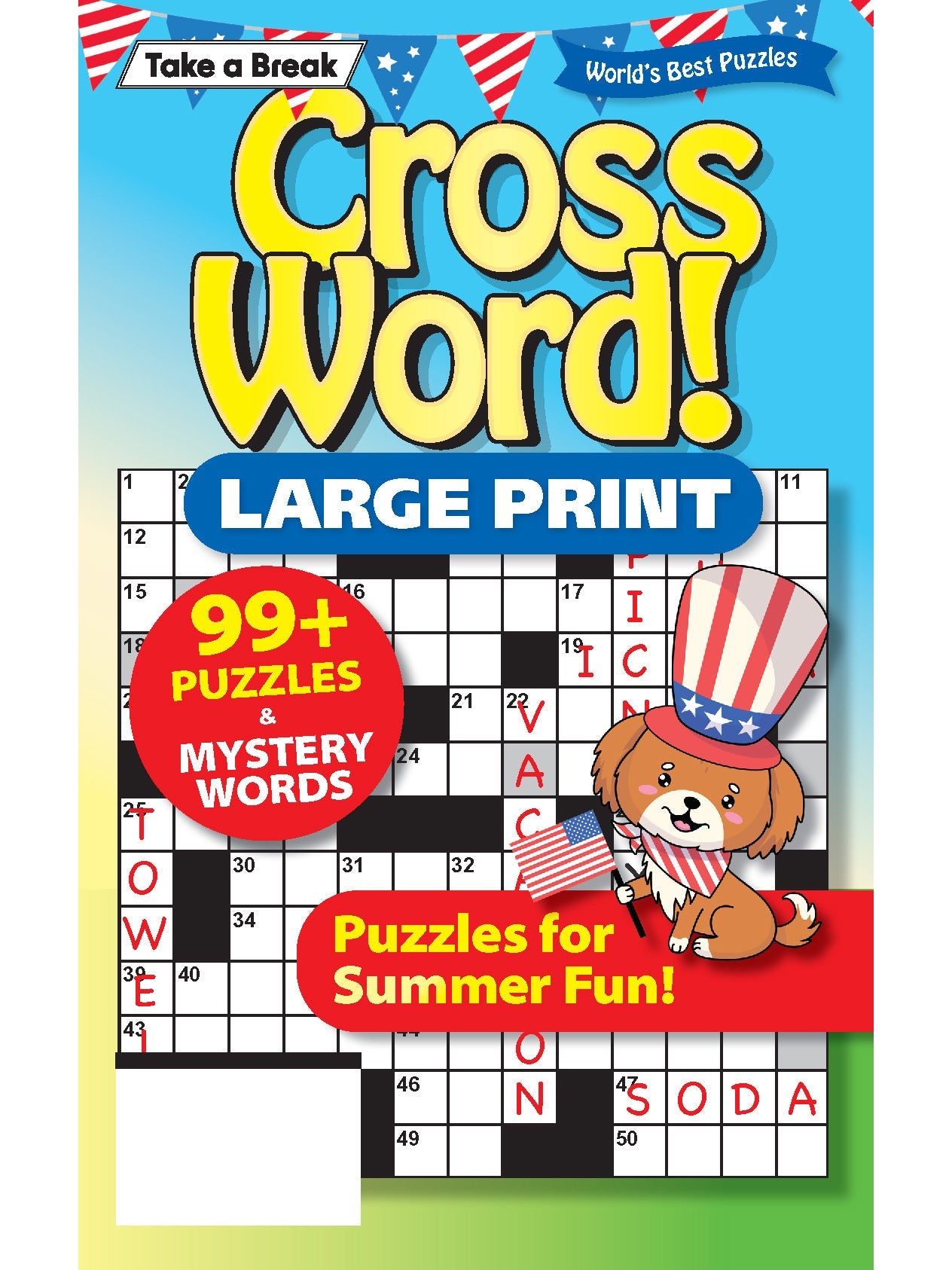 World's Best Puzzle - Crossword 25.05.23: Large Print, Over 99 Puzzles For Summer Fun, Patriotic Edition, Memorial Day, Fourth Of July, Mystery Words, Enjoy Hours Of Mind-Boosting Fun & More! Magazine Shop US