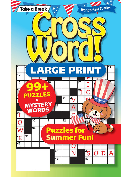 World's Best Puzzle - Crossword 25.05.23: Large Print, Over 99 Puzzles For Summer Fun, Patriotic Edition, Memorial Day, Fourth Of July, Mystery Words, Enjoy Hours Of Mind-Boosting Fun & More! Magazine Shop US