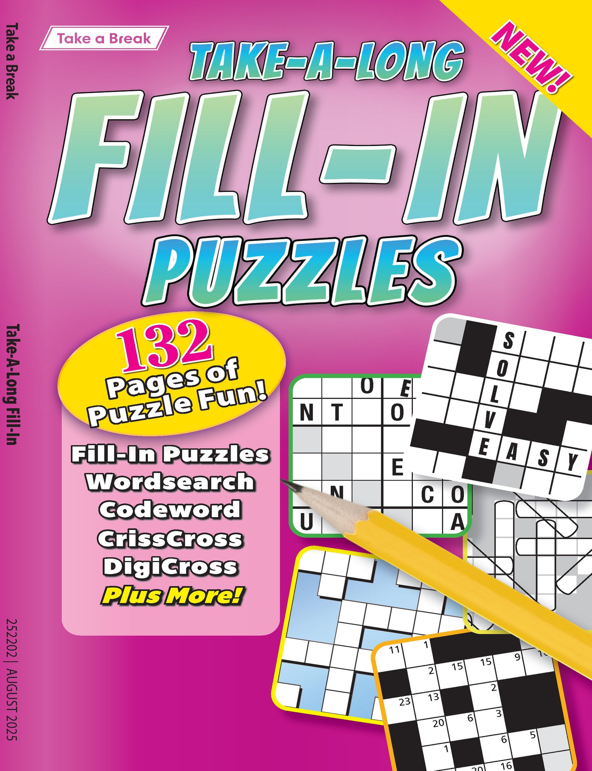 Take a Break - Take Along Fill In 25.05.23: 132 Pages Of Puzzle Fun, Fill In Puzzles, Wordsearch, Crossword, Crisscross Puzzle, DigiCross, Relax, Unwind, Unplug, Keep Your Mind Sharp & More! Magazine Shop US
