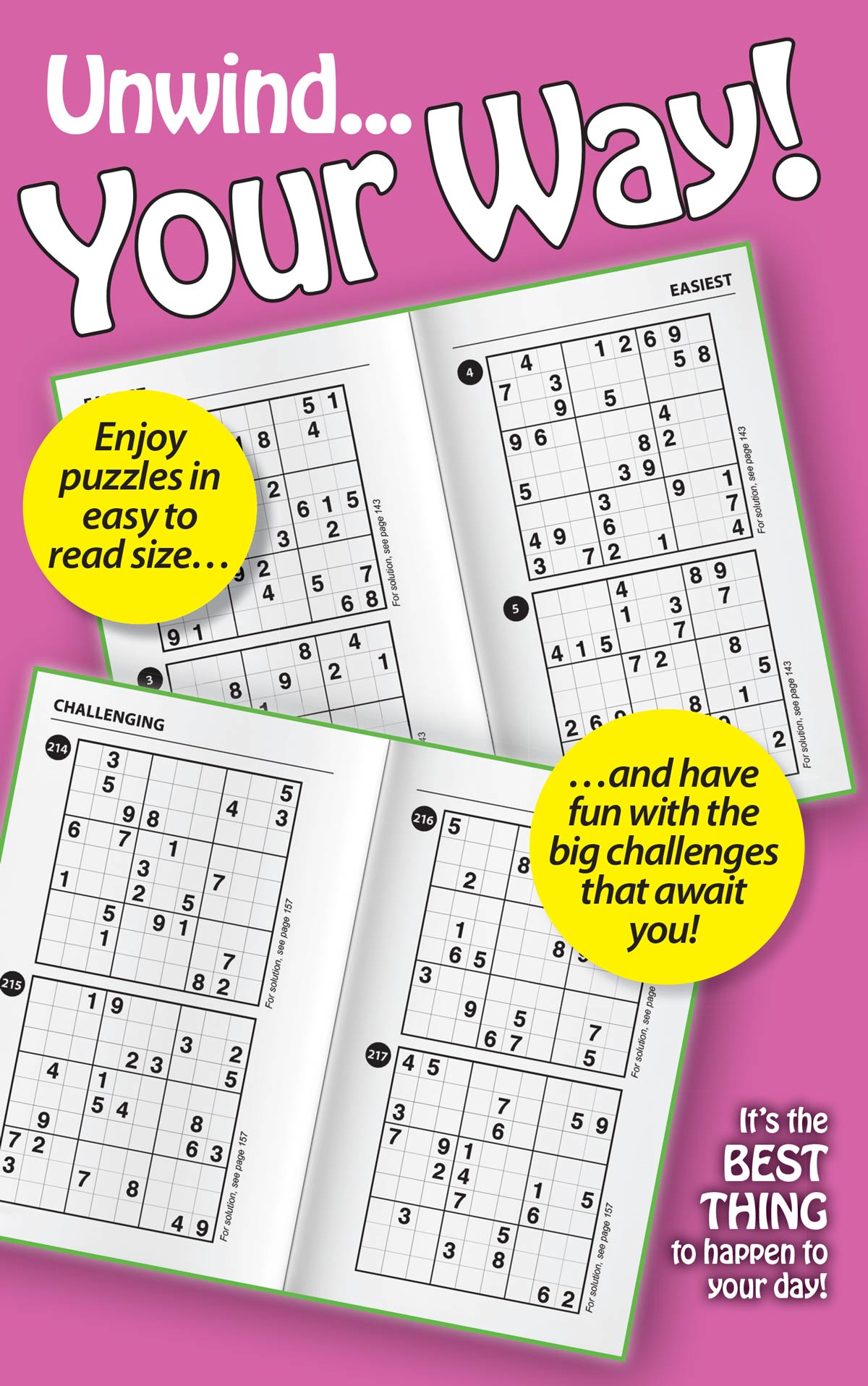 World's Best Puzzle - Sudoku 25.05.30: 277 Large Print Puzzles, Enhance Your Skills, 5 Levels Of Difficulty, Hours Of Mind Boosting Fun, Your First Class Ticket To Relaxation & More! Magazine Shop US