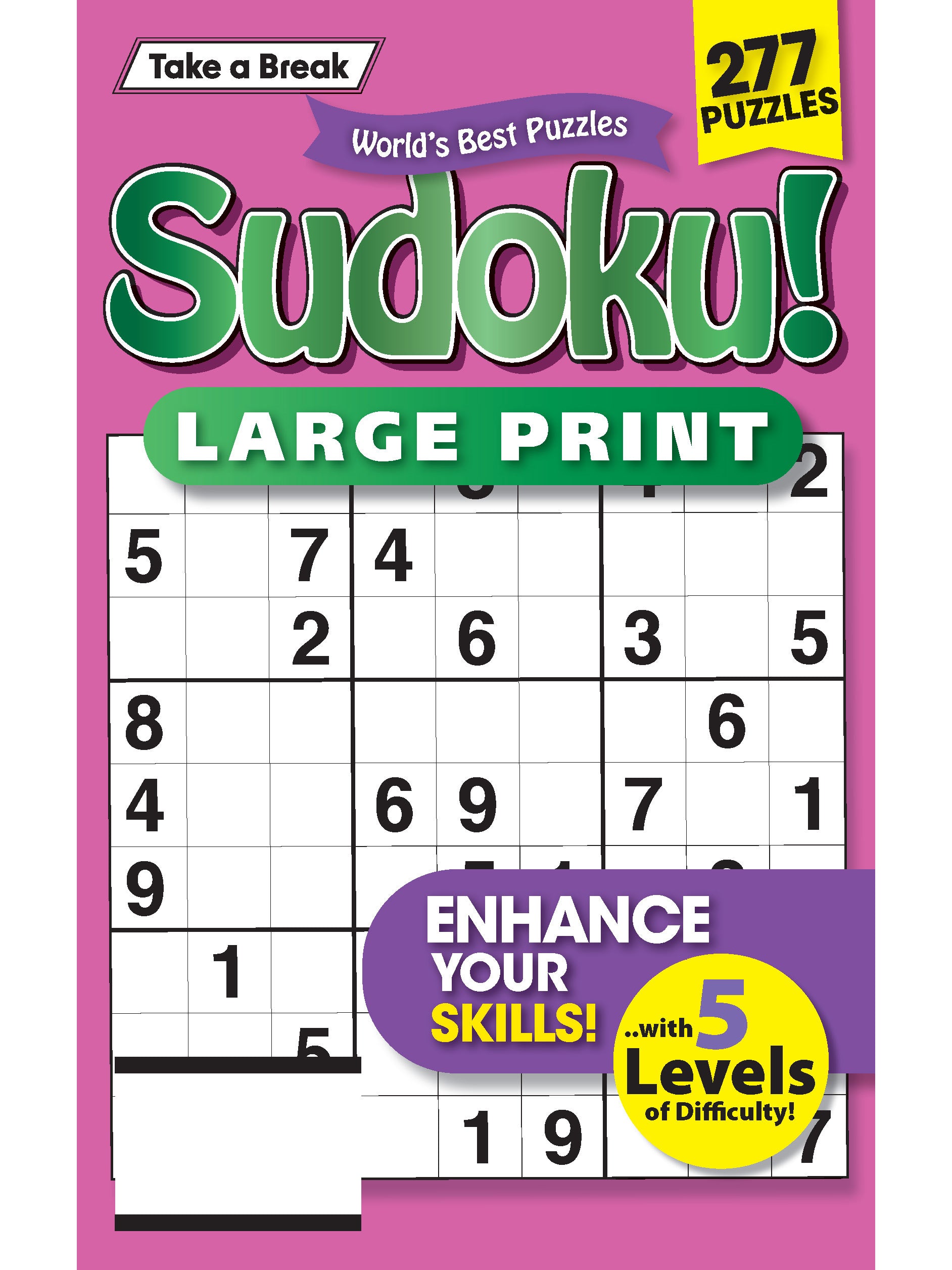 World's Best Puzzle - Sudoku 25.05.30: 277 Large Print Puzzles, Enhance Your Skills, 5 Levels Of Difficulty, Hours Of Mind Boosting Fun, Your First Class Ticket To Relaxation & More! Magazine Shop US