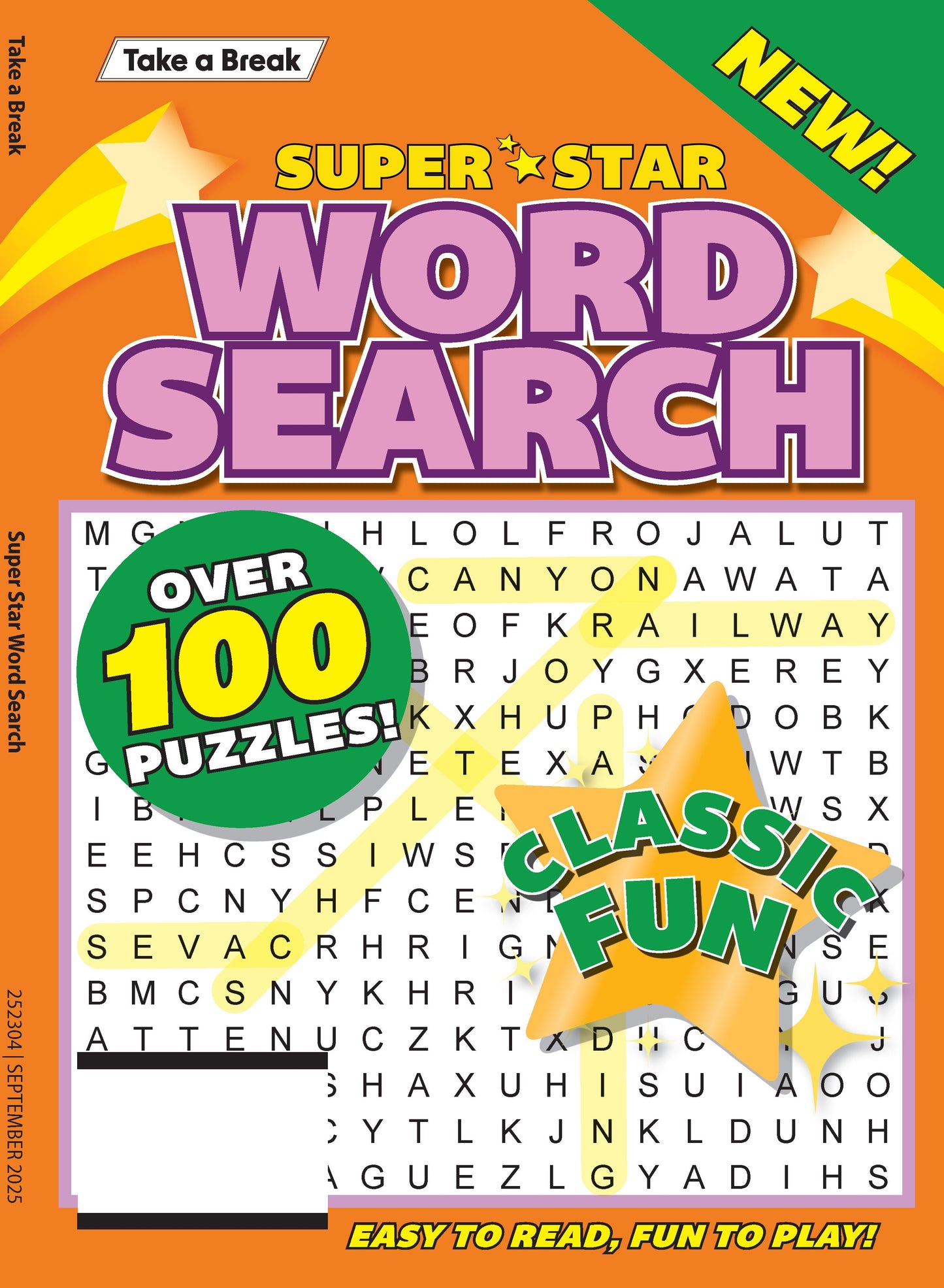 Take a Break - Superstar Word Search 25.05.30: Over 100 Puzzles, Classic Fun, Easy To Read, Fun To Play, Relax, De-Stress, Sharpen Your Mind & More! Magazine Shop US