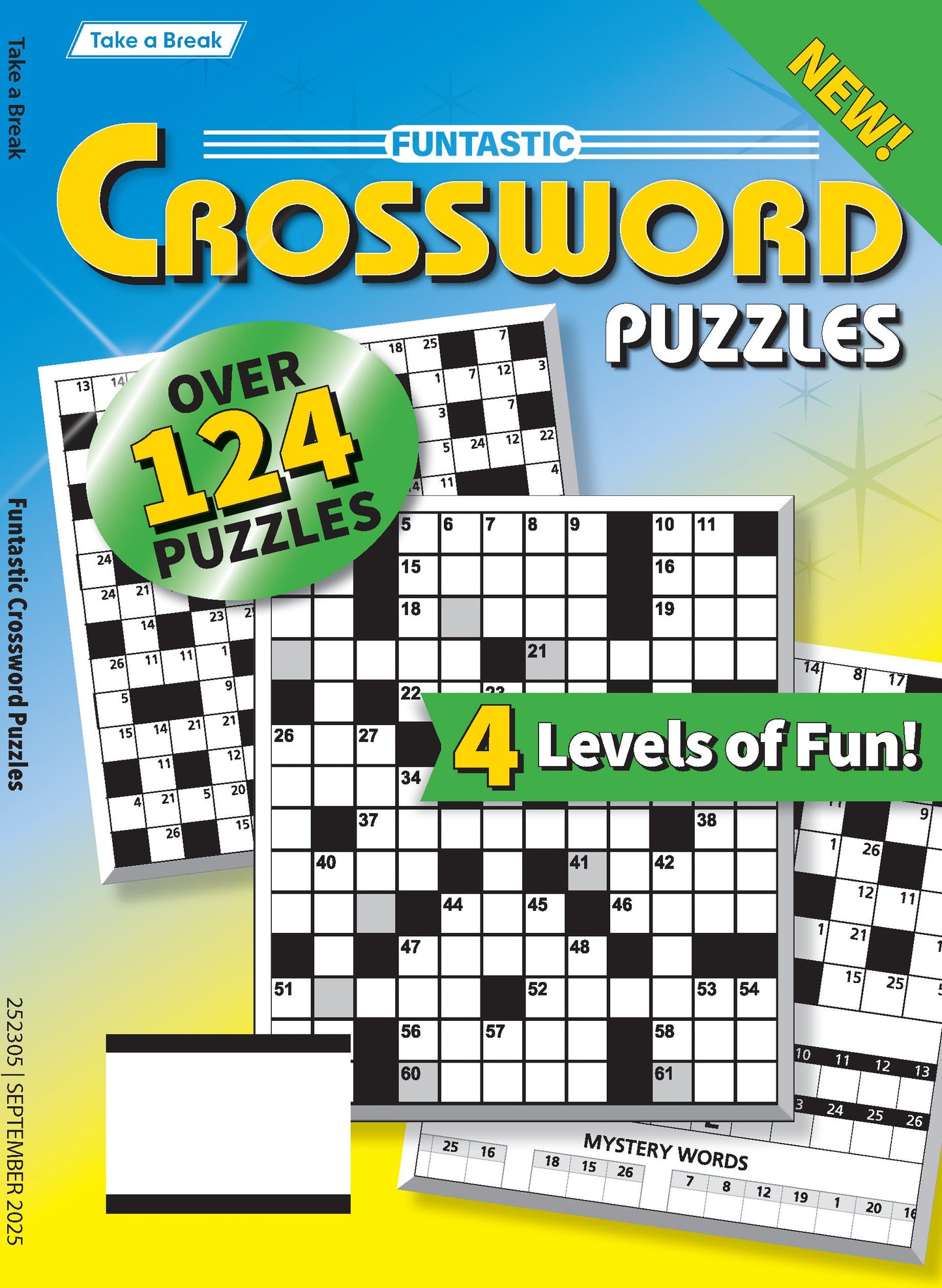 Take a Break - Funtastic Crossword 25.05.30: Over 124 Puzzles, 4 Levels Of Fun, Your First Class Ticket To Unwind, Unplug, Relax & More! Magazine Shop US