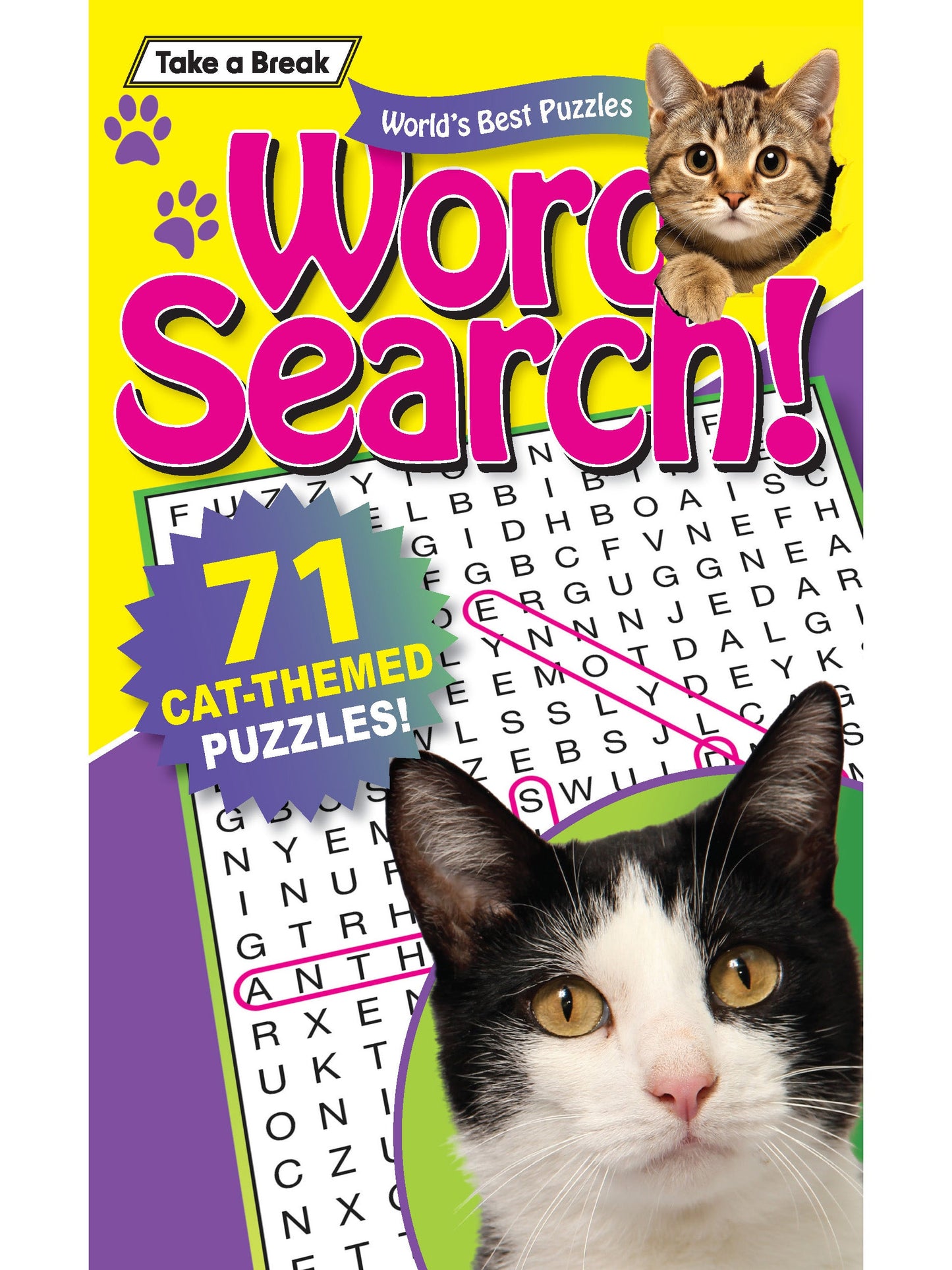 World's Best Puzzle - Word Search 25.06.13: 71 Cat Themed Puzzles, Large Print, Brain Booster, Fun Activity, Cat Lovers Edition, Sharpen Your Mind, Relax, Unwind, Unplug & Solve! Magazine Shop US