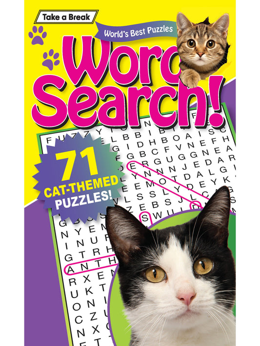 World's Best Puzzle - Word Search 25.06.13: 71 Cat Themed Puzzles, Large Print, Brain Booster, Fun Activity, Cat Lovers Edition, Sharpen Your Mind, Relax, Unwind, Unplug & Solve! Magazine Shop US