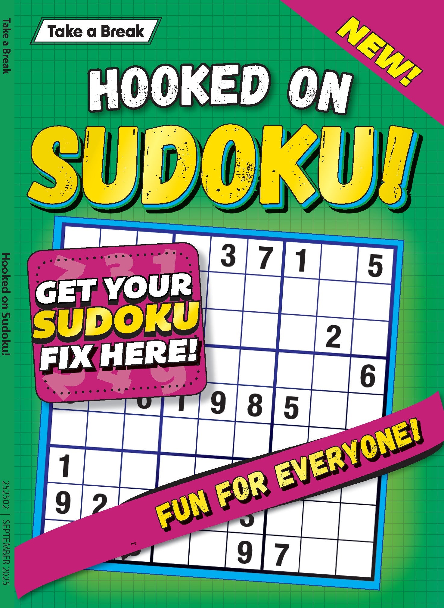 Take a Break - Hooked on Sudoku 25.05.30: Large Print, Get Your Sudoku Fix Here, Fun For Everyone, Unplug, Solve, Relax & More! Magazine Shop US