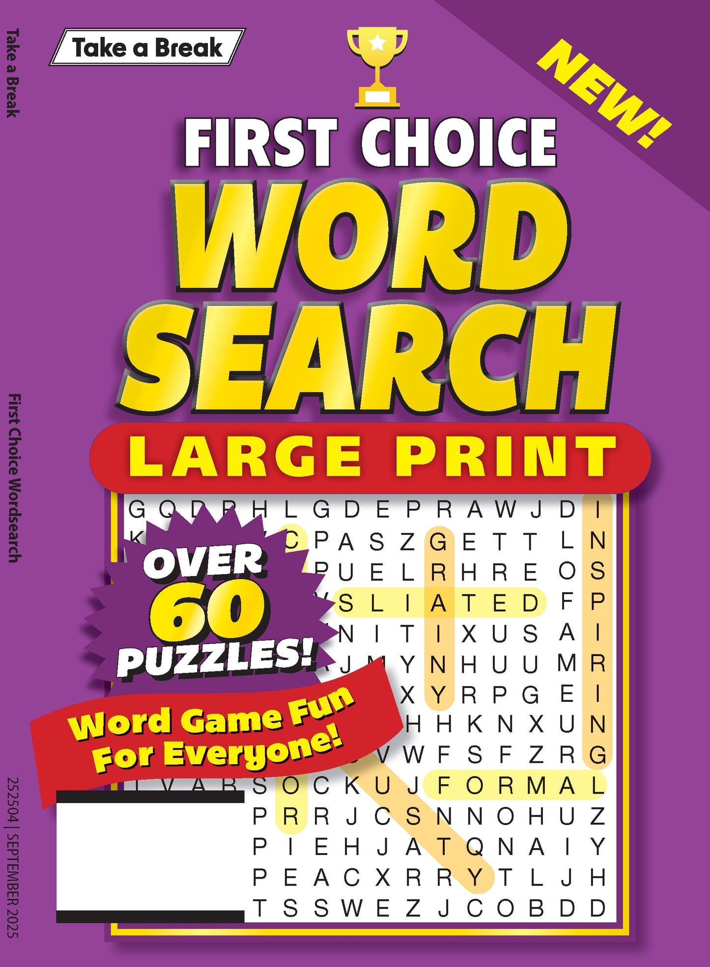Take a Break - First Choice Word Search 25.06.13: Large Print, Over 60 Puzzles, Word Game Fun For Everyone, Unplug, Relax, Solve & More! Magazine Shop US