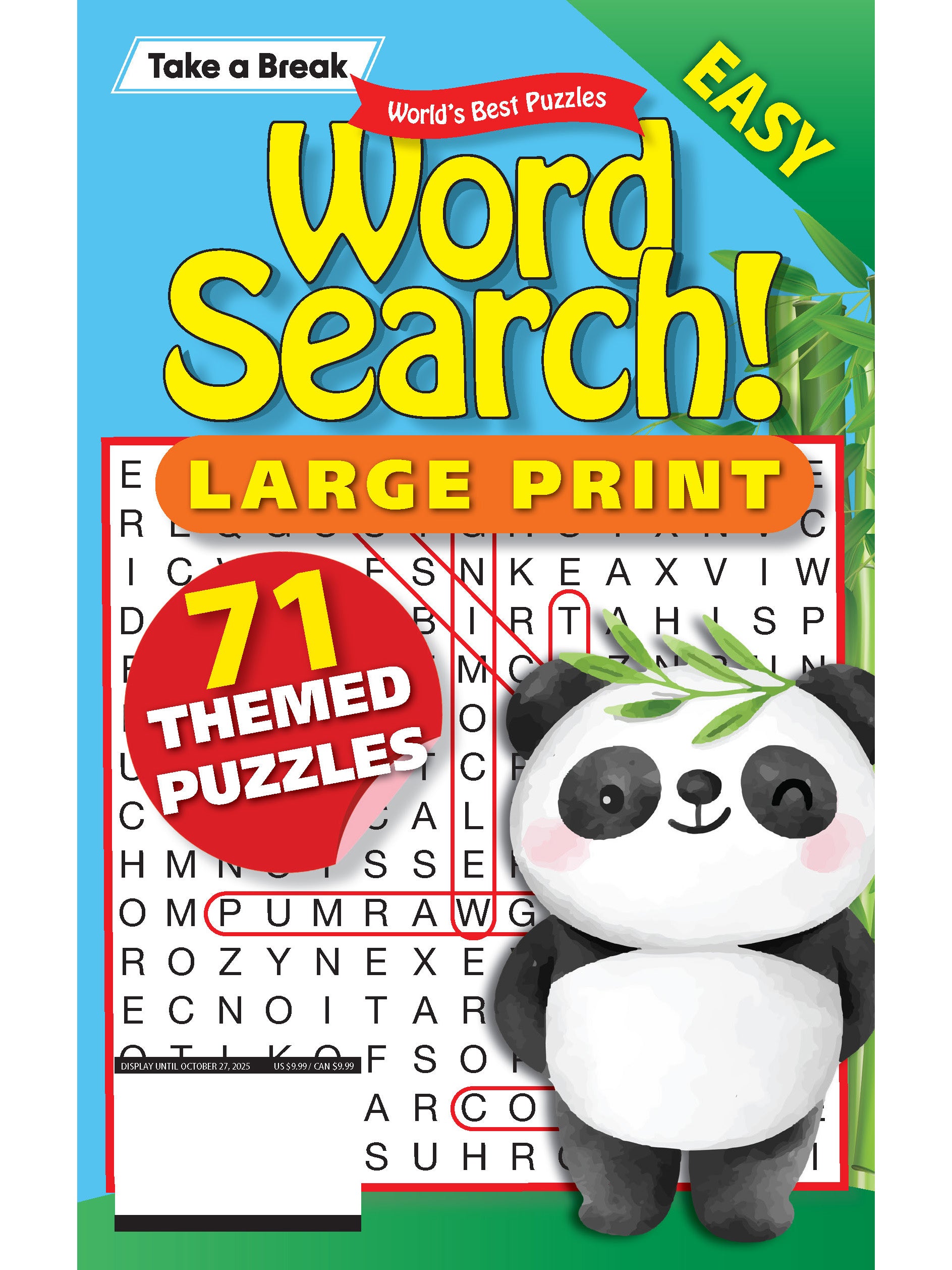 World's Best Puzzle - Word Search 25.07.25: Large Print, 71 Themed Puzzles, Easy Viewing, Relax & Unwind, Great For Travel, Sharpen Your Brain, Solve & More! Magazine Shop US