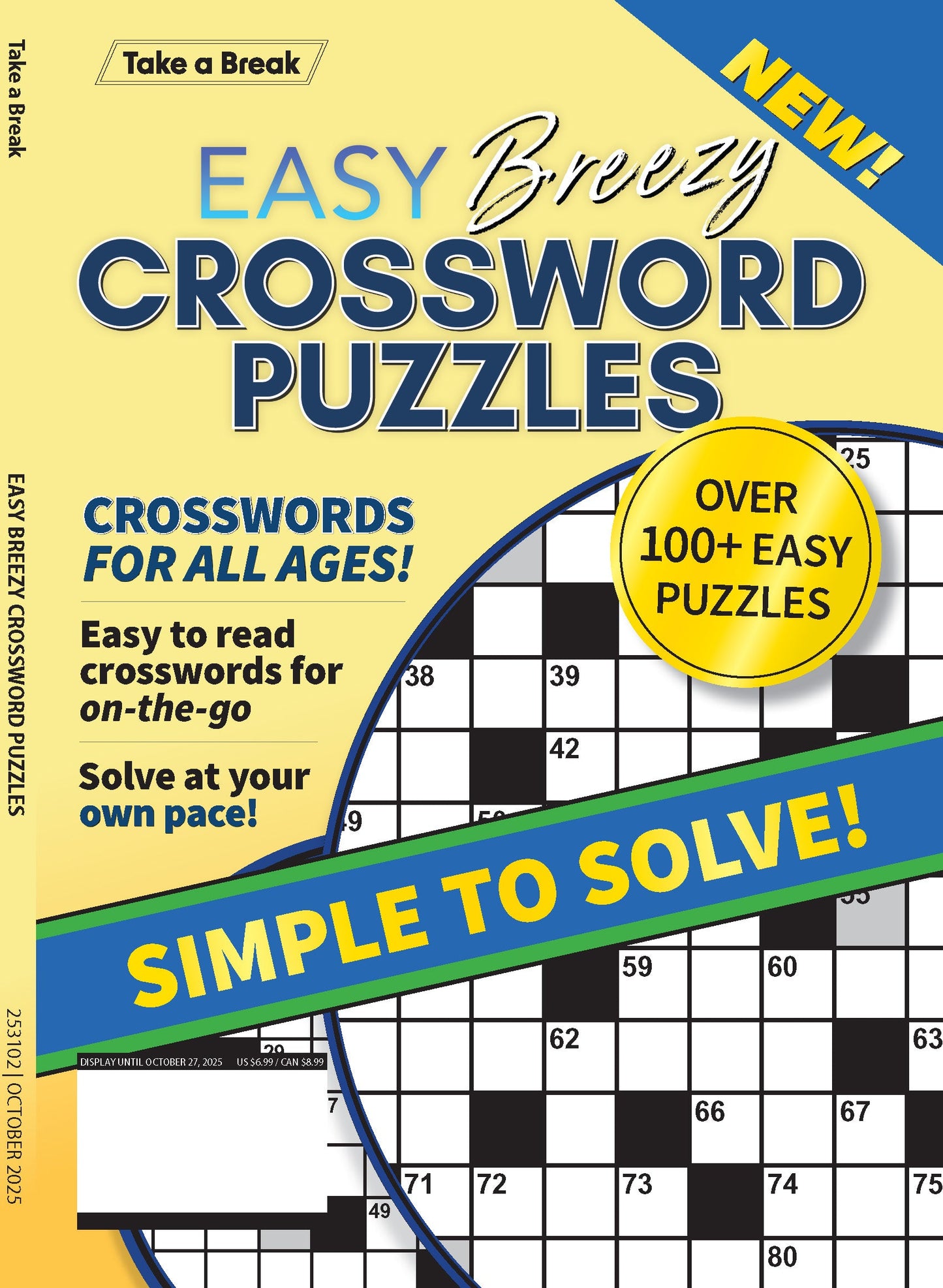 Take a Break - Easy Breezy Crossword 25.07.25: Over 100 Easy Puzzles, Crosswords For All Ages, Simple To Solve & At Your Own Pace, Relax & Unwind, Great For On-The-Go & More! Magazine Shop US