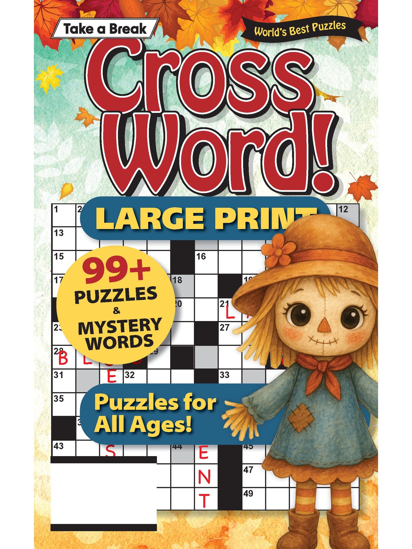 World's Best Puzzle - Crossword 25.08.08: Large Print, 99 Puzzles & Mystery Words, Unique Themes, Perfect For All Ages, Relax & Unwind, Great For Travel, Hours Of Mind Boosting Fun & More! Magazine Shop US