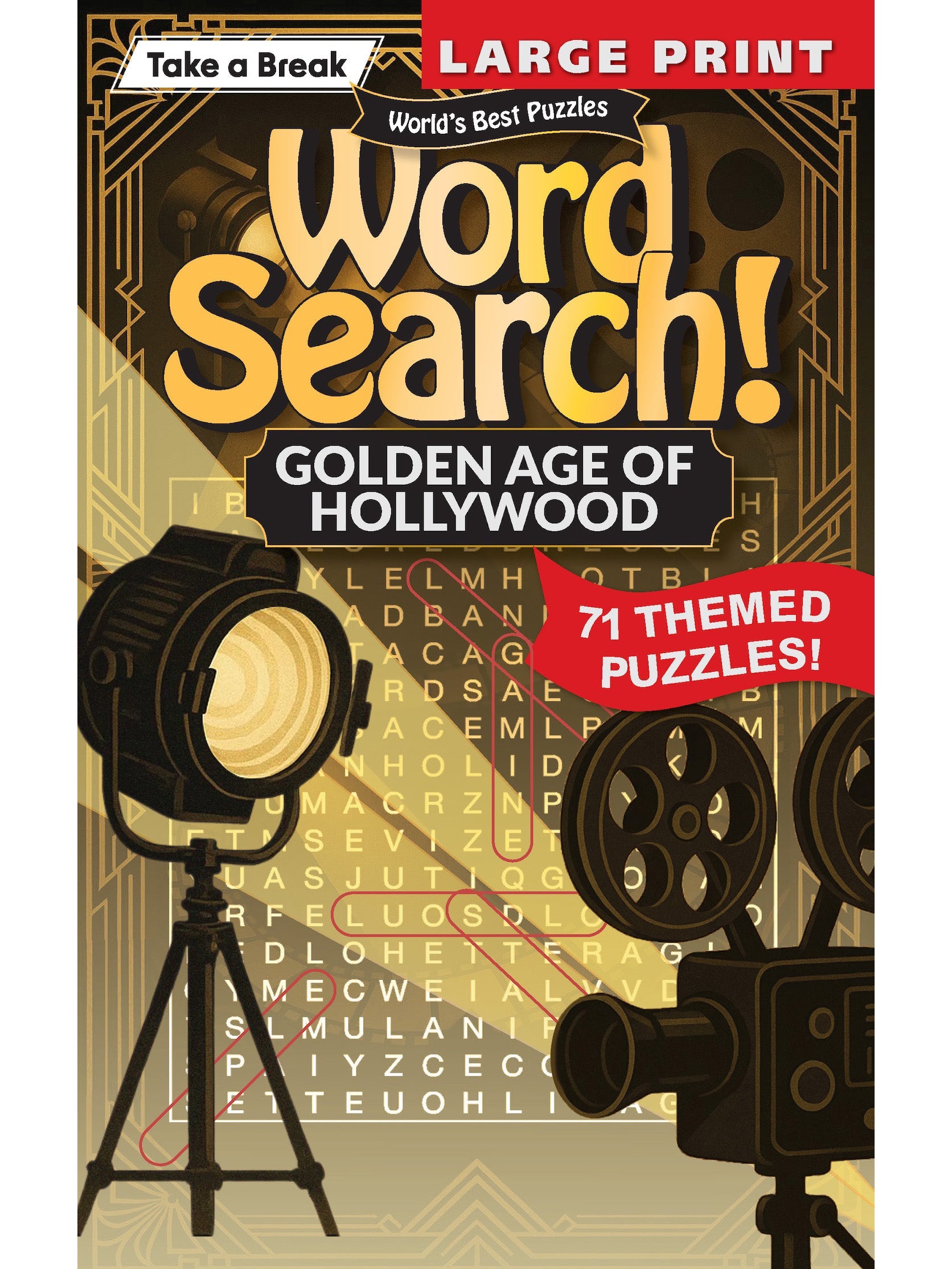 World's Best Puzzle - Word Search 25.08.15: Large Print, 71 Themed Puzzles, Golden Age Of Hollywood, Relax & Unwind, Solve, Sharpen Your Brain & More! Magazine Shop US