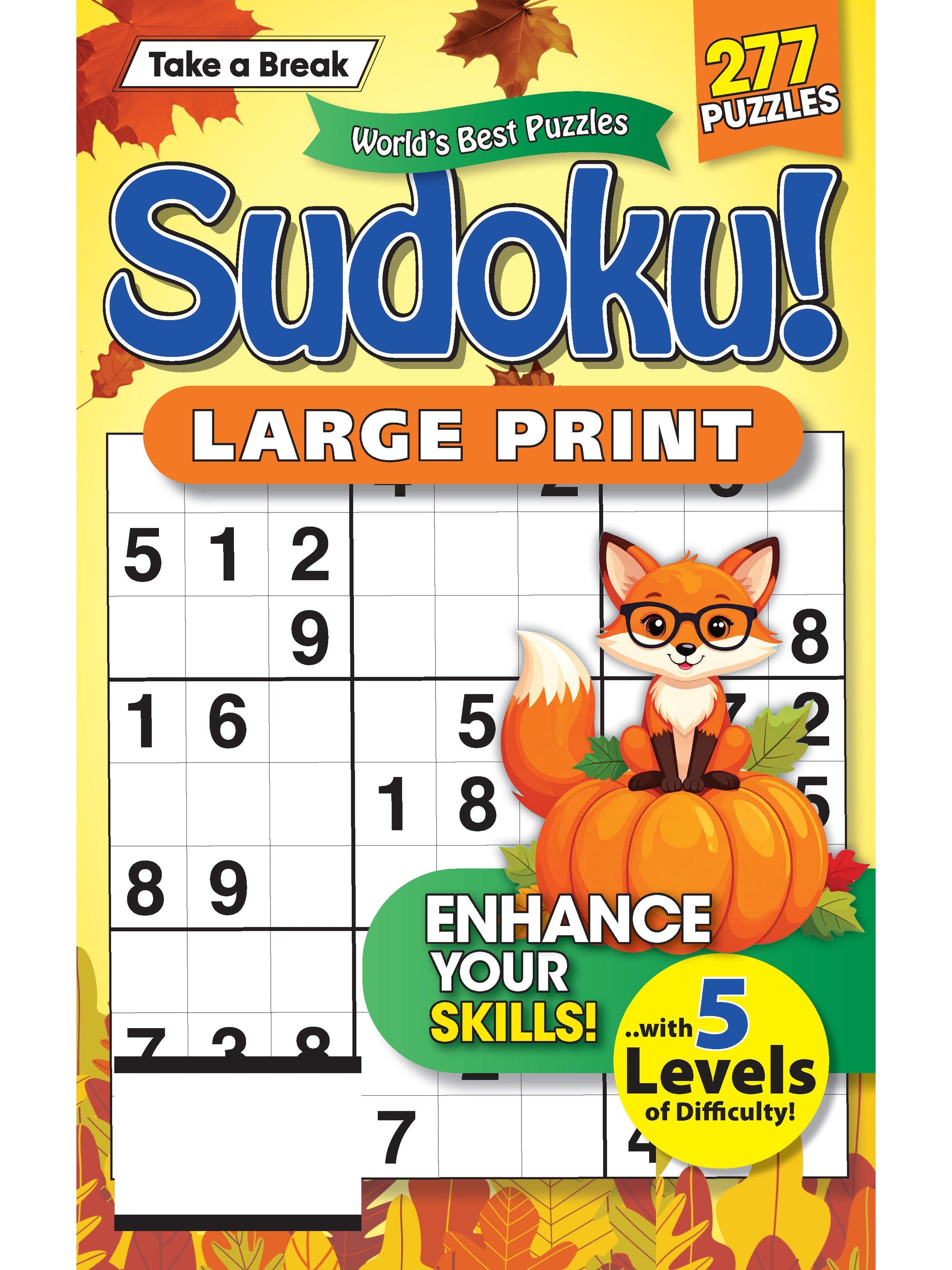 World's Best Puzzle - Sudoku 25.08.22: Large Print, Over 277 Puzzles, 5 Levels Of Difficulty, Relax & Unwind, Great For Travel, Brain Booster & More! Magazine Shop US