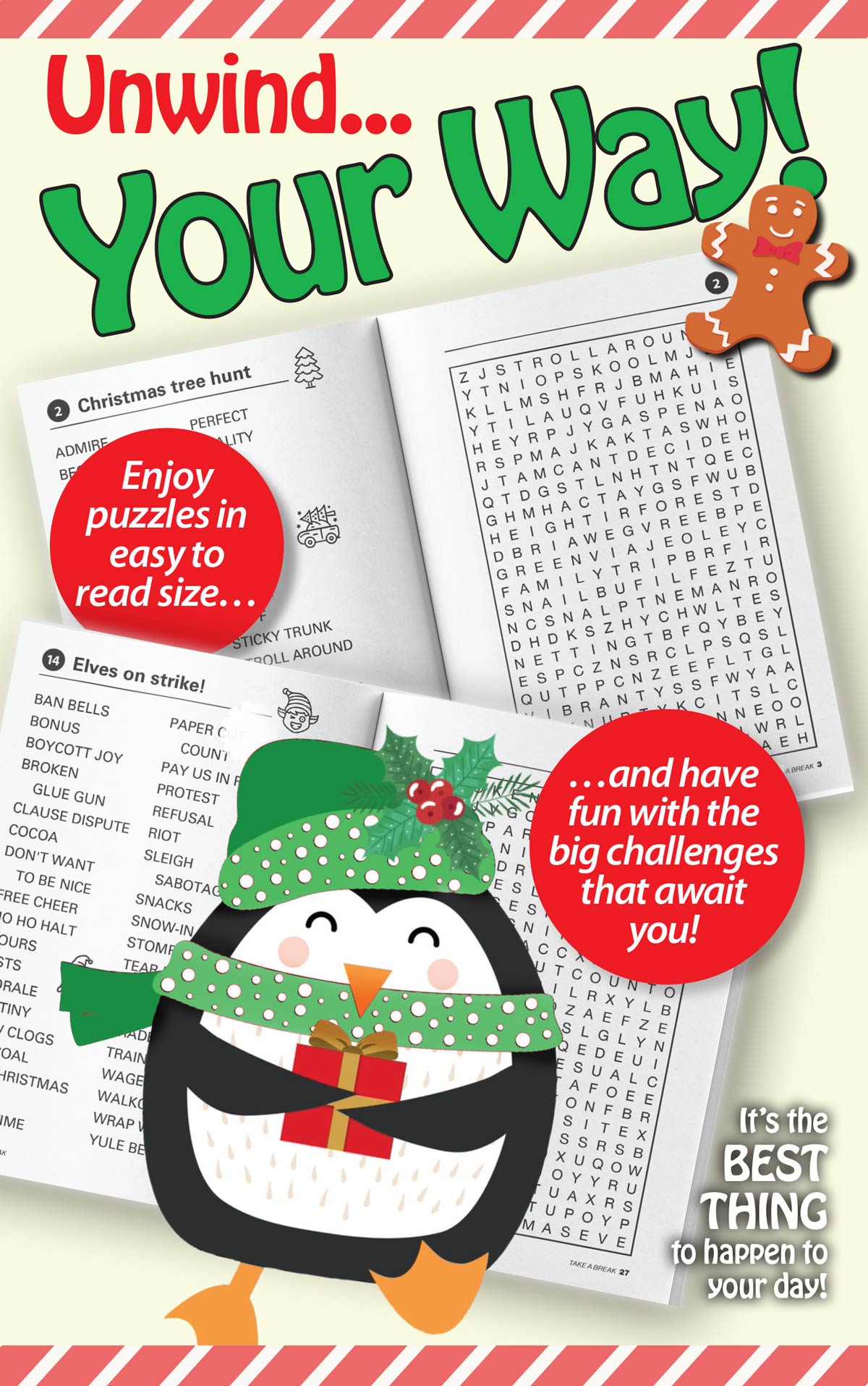 World's Best Puzzle - Word Search 25.10.10: Large Print, 71 Holiday-Themed Puzzles, Relax & Unwind, Easy, Seasonal Fun, Great For Travel, Sharpen Your Brain & More! Magazine Shop US