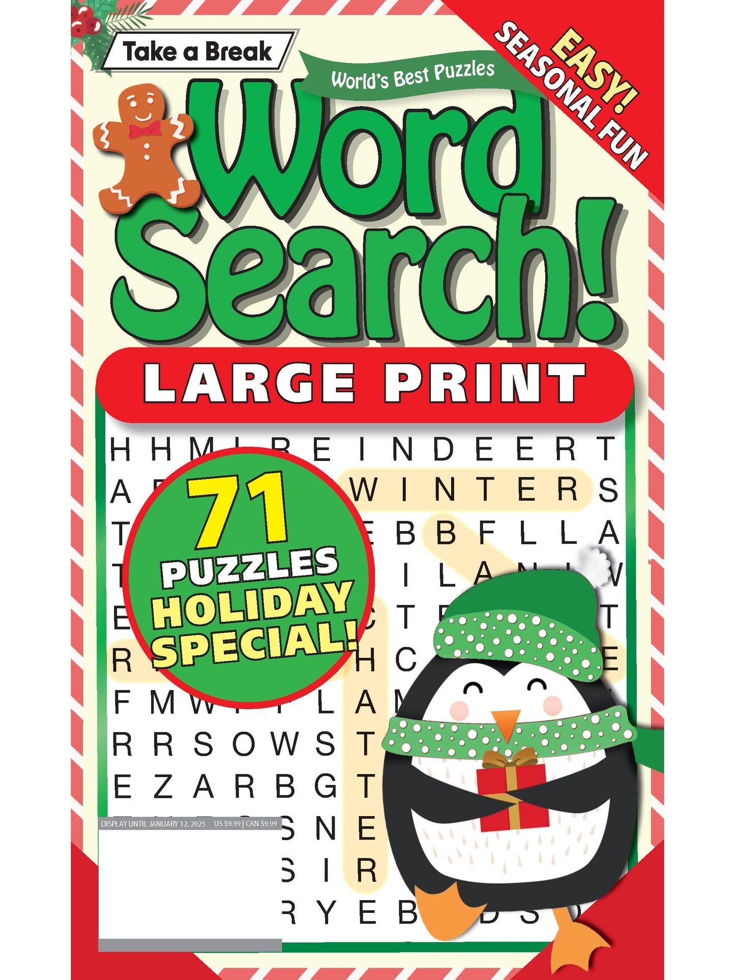 World's Best Puzzle - Word Search 25.10.10: Large Print, 71 Holiday-Themed Puzzles, Relax & Unwind, Easy, Seasonal Fun, Great For Travel, Sharpen Your Brain & More! Magazine Shop US