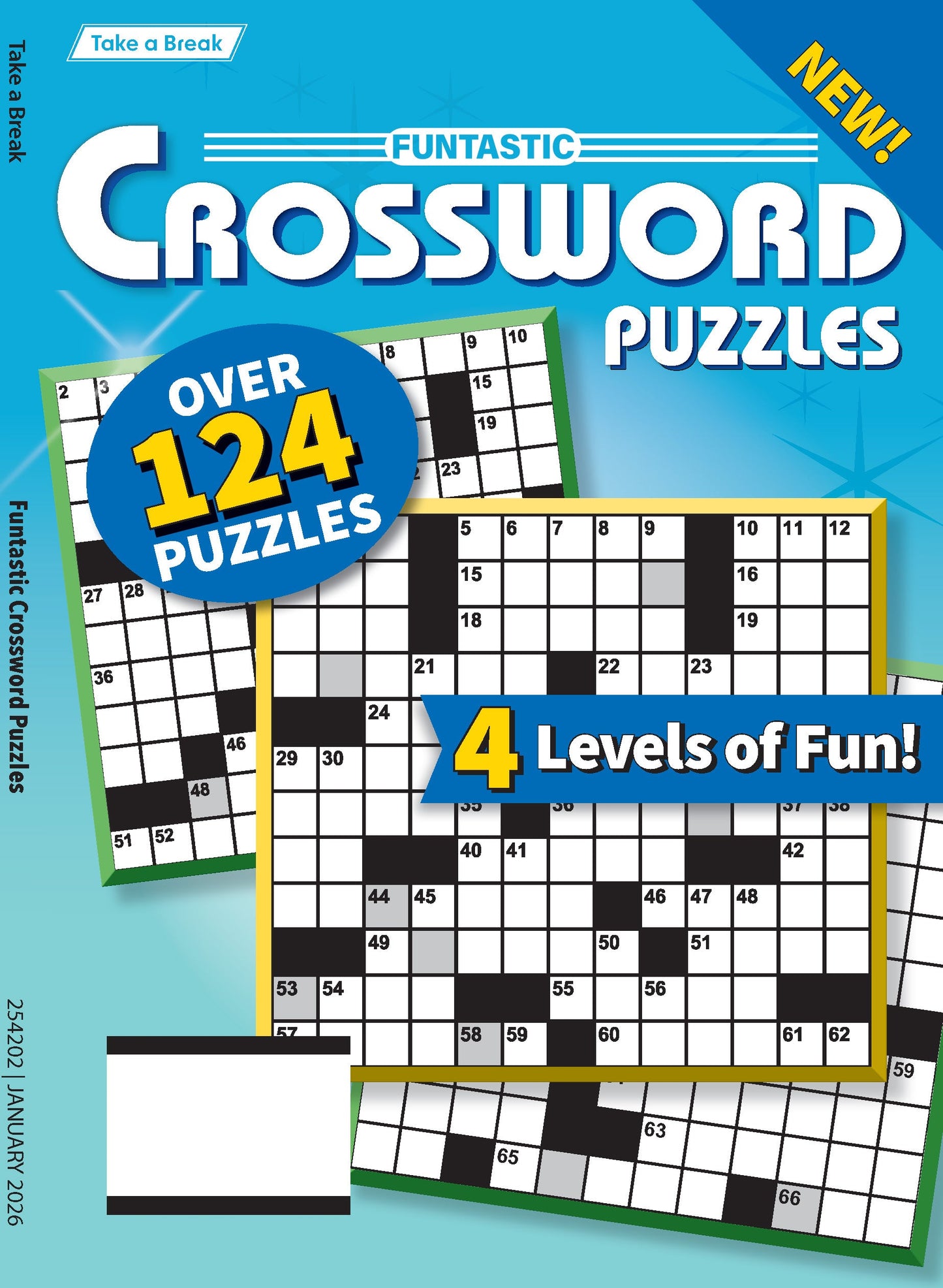 Take a Break - Funtastic Crossword 25.10.10: Large Print, Over 124 Puzzles, 4 Levels Of Fun, Relax & Unwind, Perfect For Travel, Hours Of Mind Boosting Fun & More! Magazine Shop US