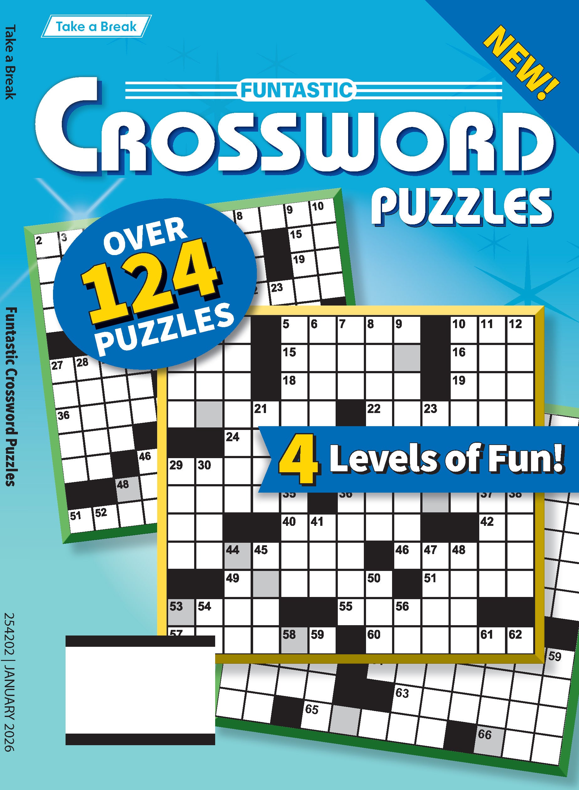Take a Break - Funtastic Crossword 25.10.10: Large Print, Over 124 Puzzles, 4 Levels Of Fun, Relax & Unwind, Perfect For Travel, Hours Of Mind Boosting Fun & More! Magazine Shop US