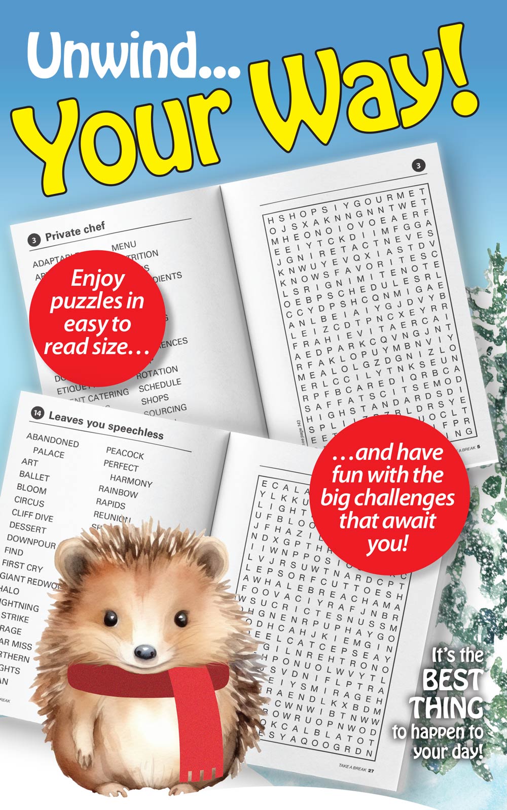 World's Best Puzzle - Word Search 25.10.24: Large Print, 71 Puzzles, Relax & Unwind, Great For Travel, Brain Booster & More! Magazine Shop US